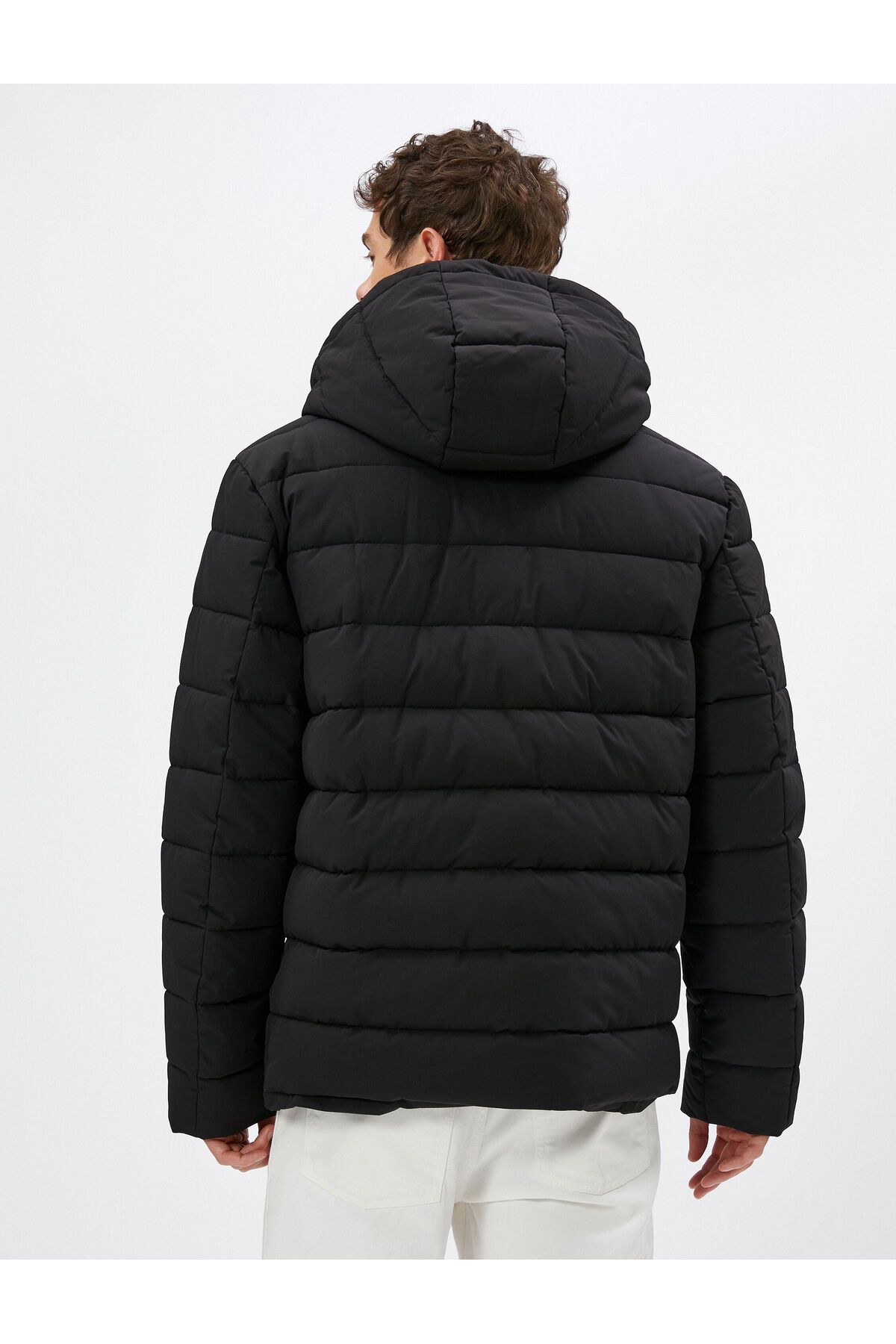 Koton-Puffer Jacket Slogan s kapucňou a vytlačeným vreckom 8