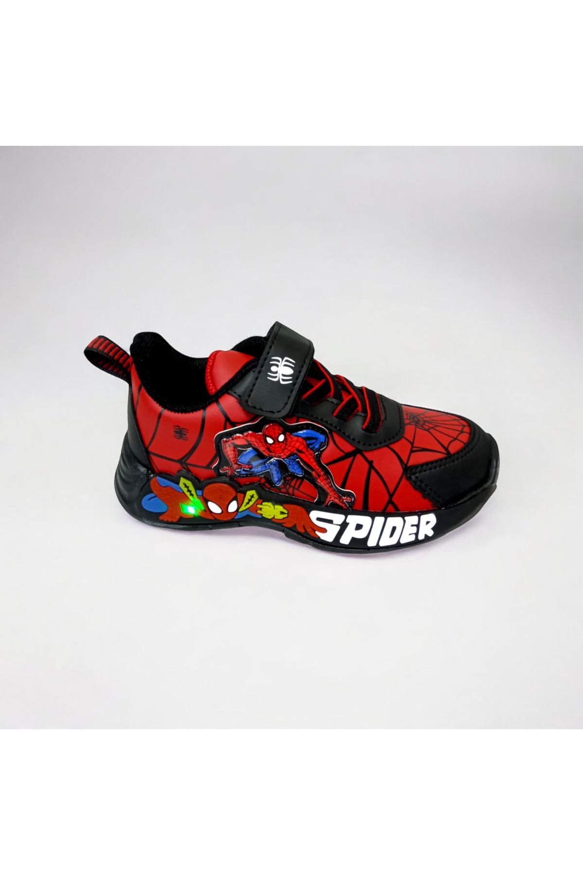 PATİK BEBE-Boys Light Spiderman Model Light Sports Shoes 1