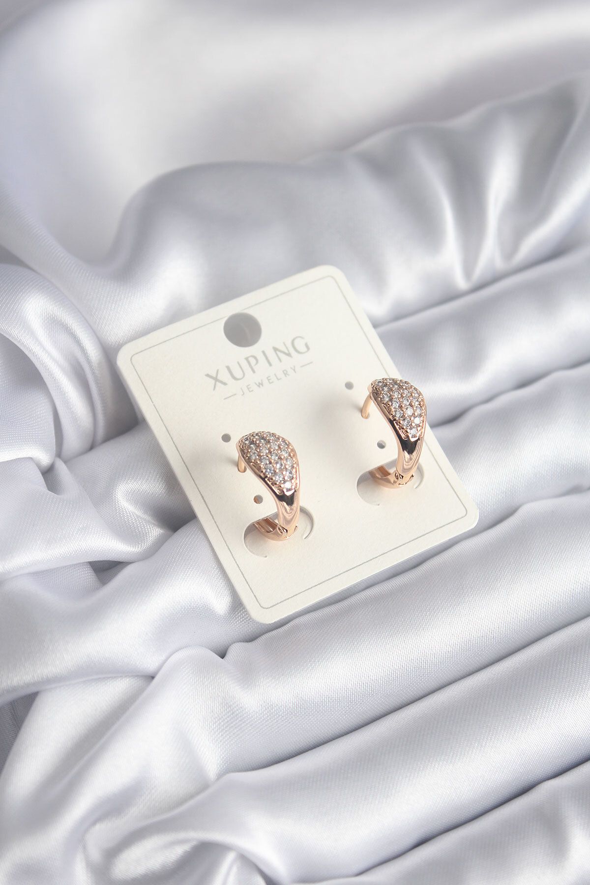 BZK ACCESSORİES Xuping Zirkon Taşlı Kadın Küpe