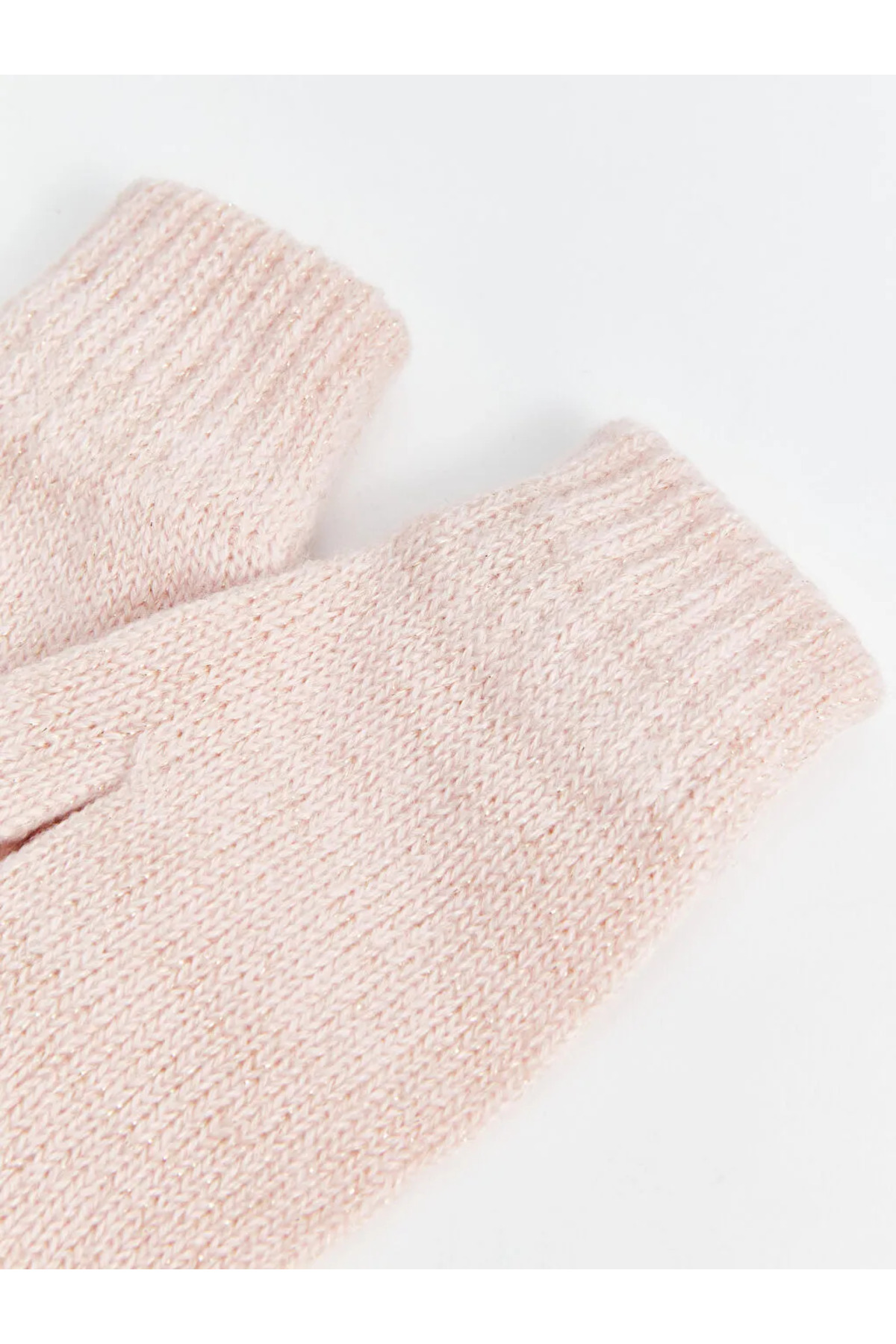 LC Waikiki LCW ACCESSORIES Açık Pembe Basic Kız Bebek Triko Eldiven 2'li fotoğrafı 5 (önizleme)