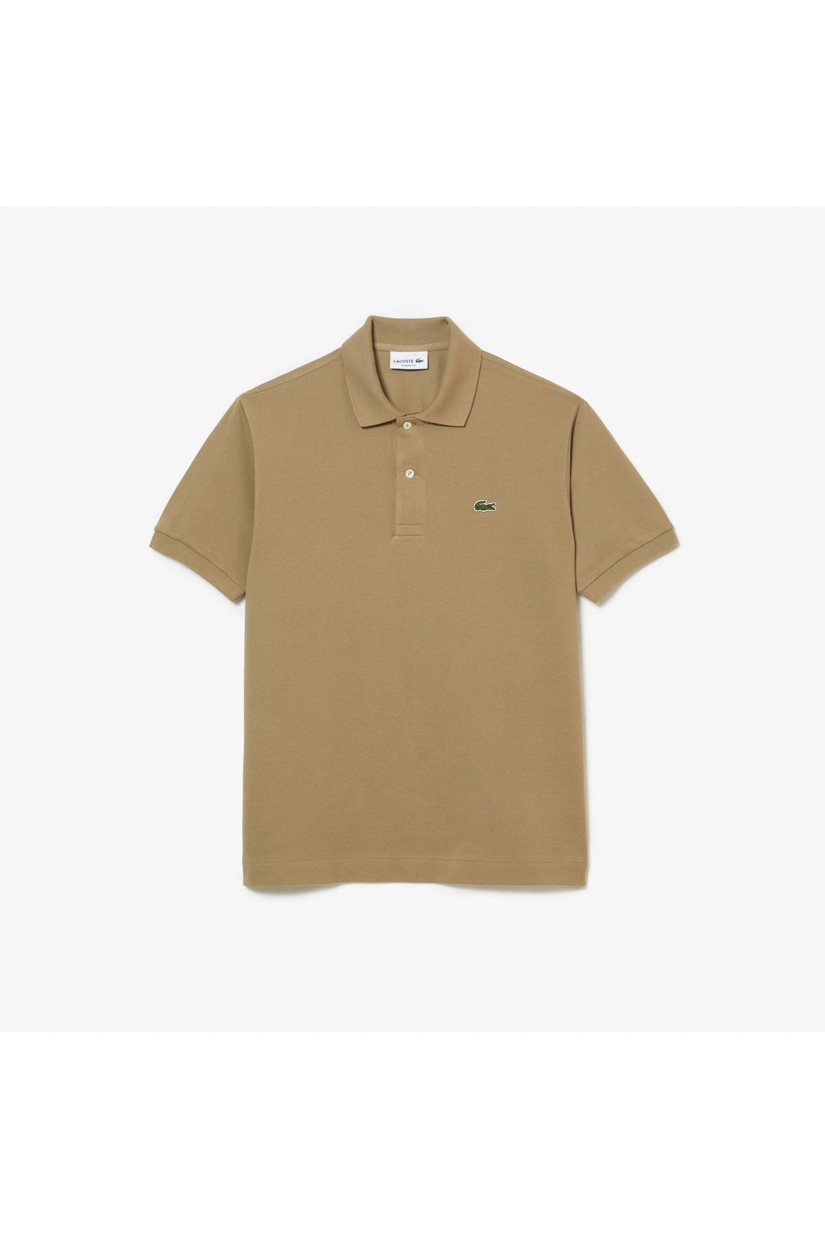 تی شرت یقه پولو مردانه L.12.12 کلاسیک متناسب با بژ چوگان Lacoste