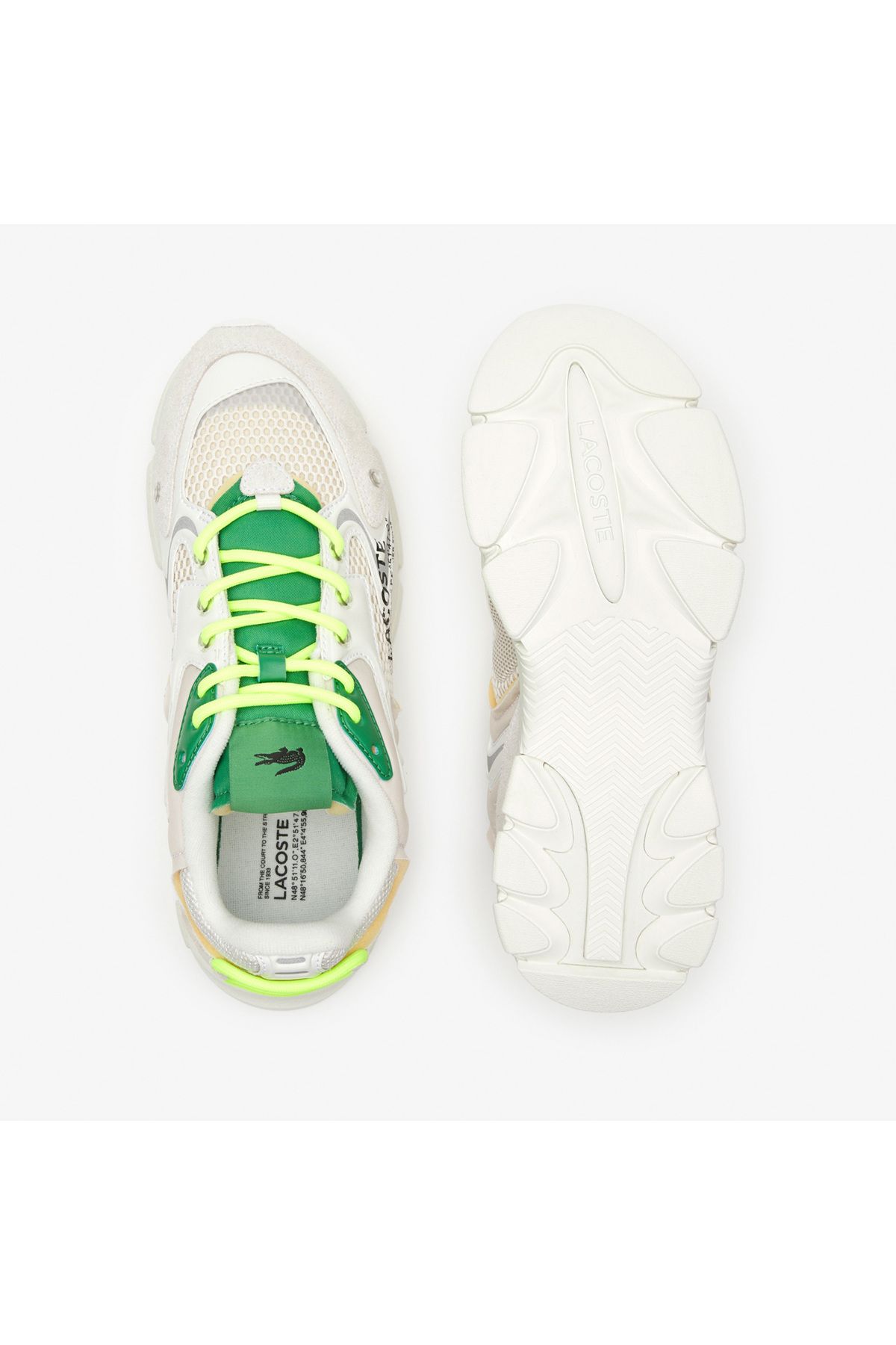 اسنیکر سفید مردانه کفش ورزشی بژ Neo Lacoste