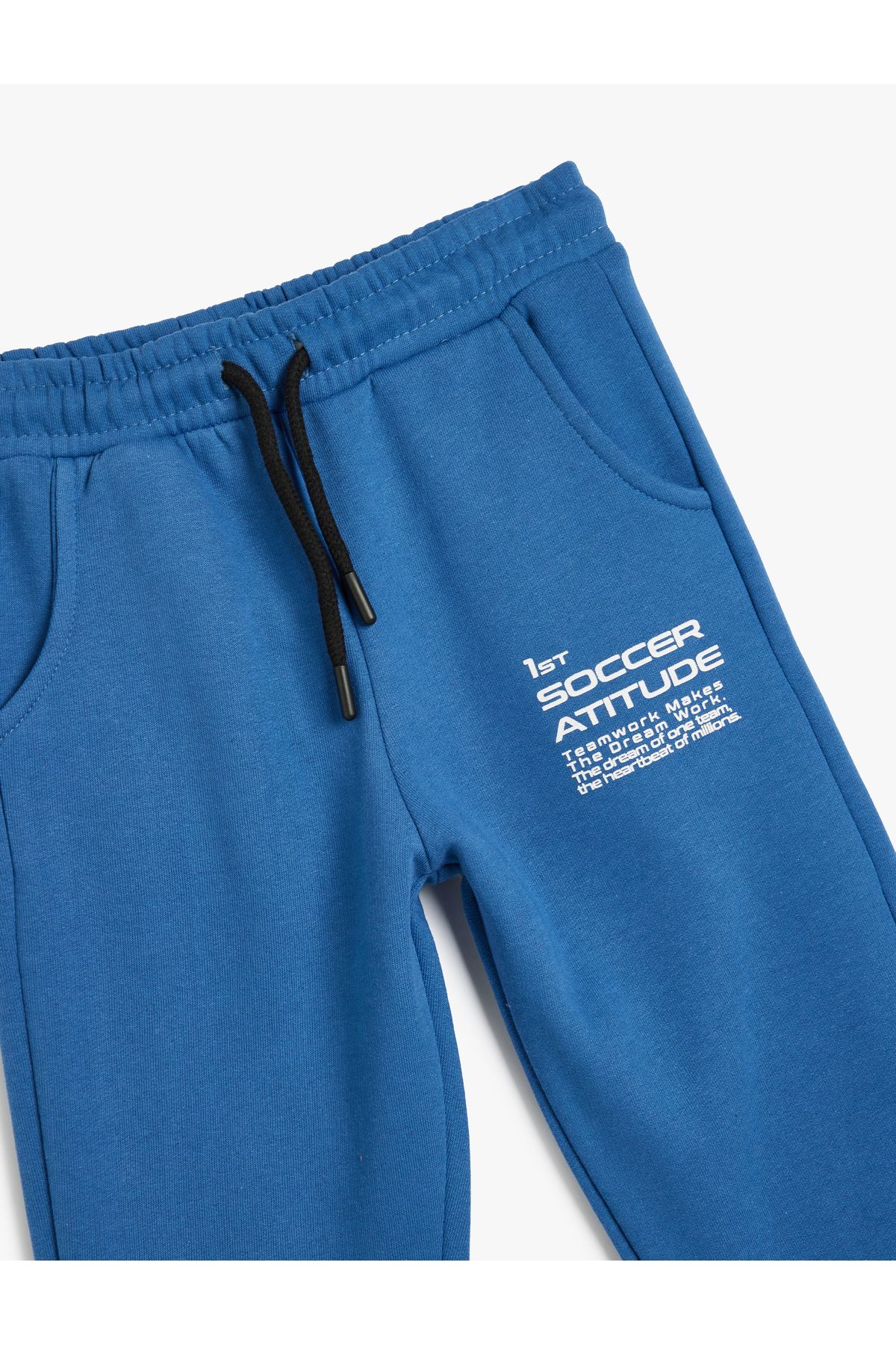 Koton-Color Blocked Slogan Printed Jogger Sweatpants 3