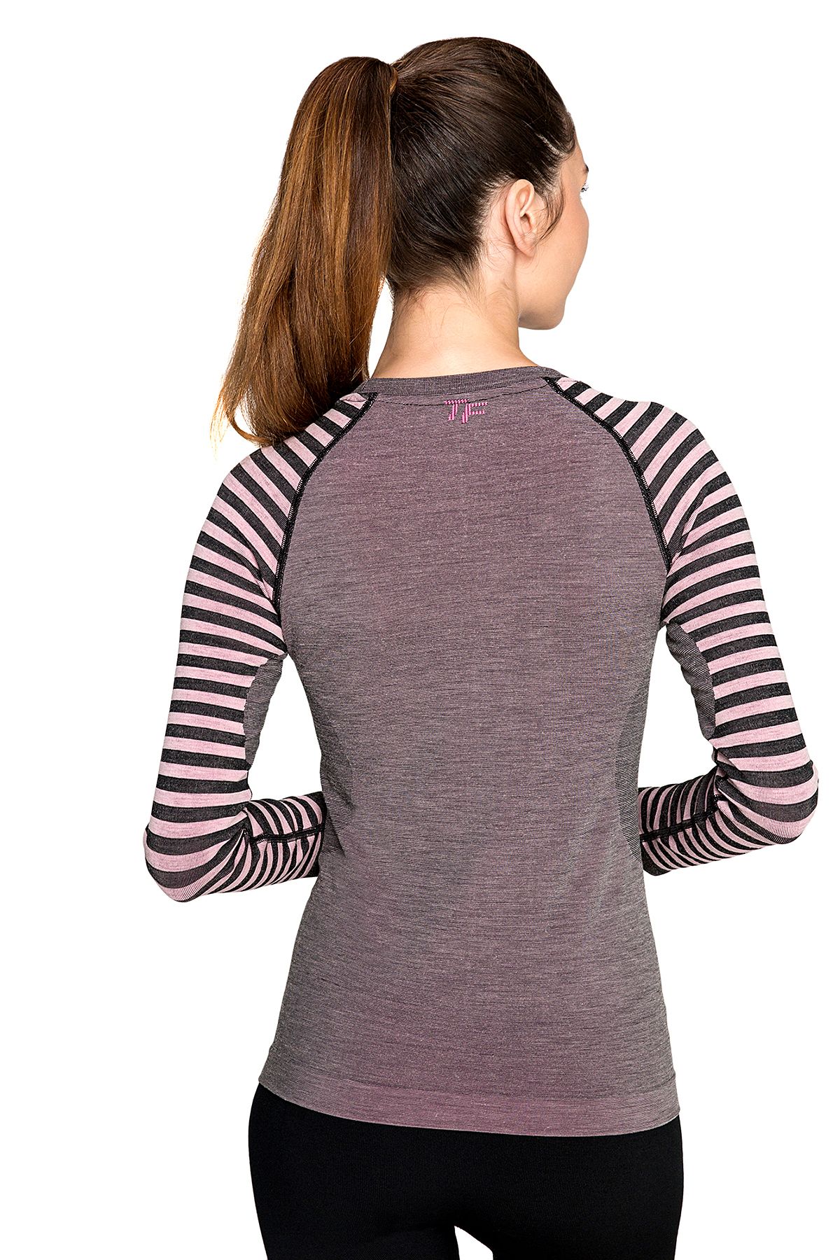 THERMOFORM-Ultimate Merino Women's Seamless Thermal Sweatshirt Pink 3