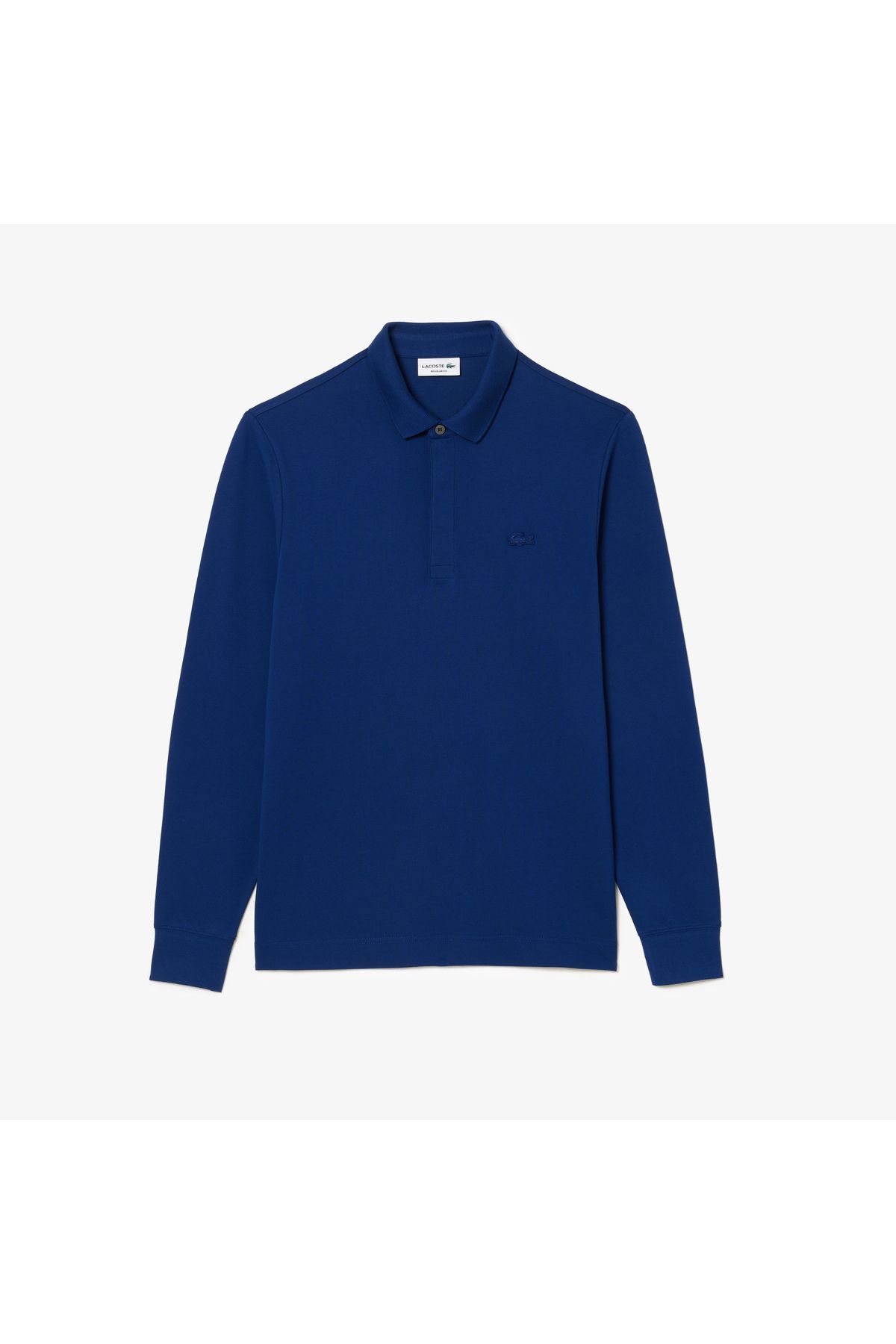 تی شرت یقه پولو آبی مردانه آستین بلند و روشن پاریس چوگان Lacoste