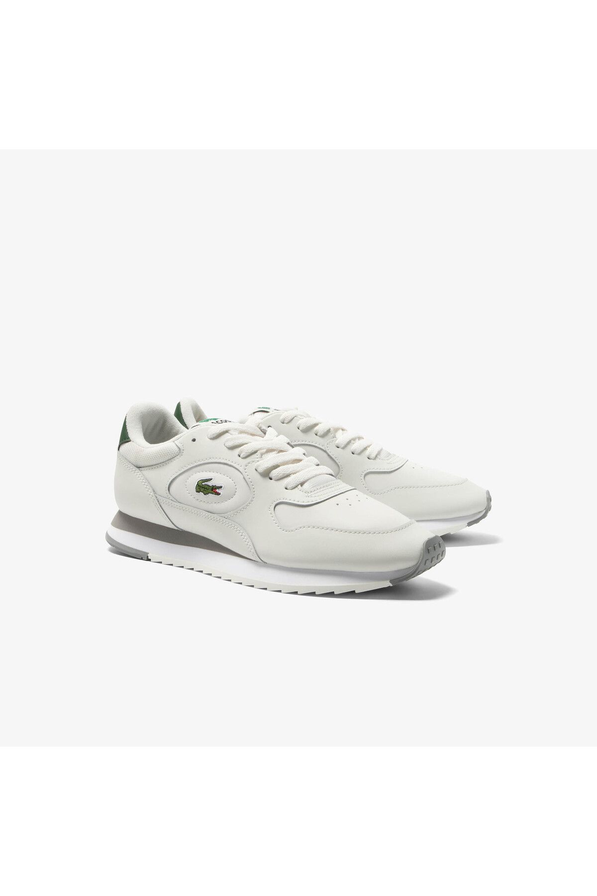 اسنیکر سفید مردانه کفش ورزشی شکسته LineTrack Lacoste