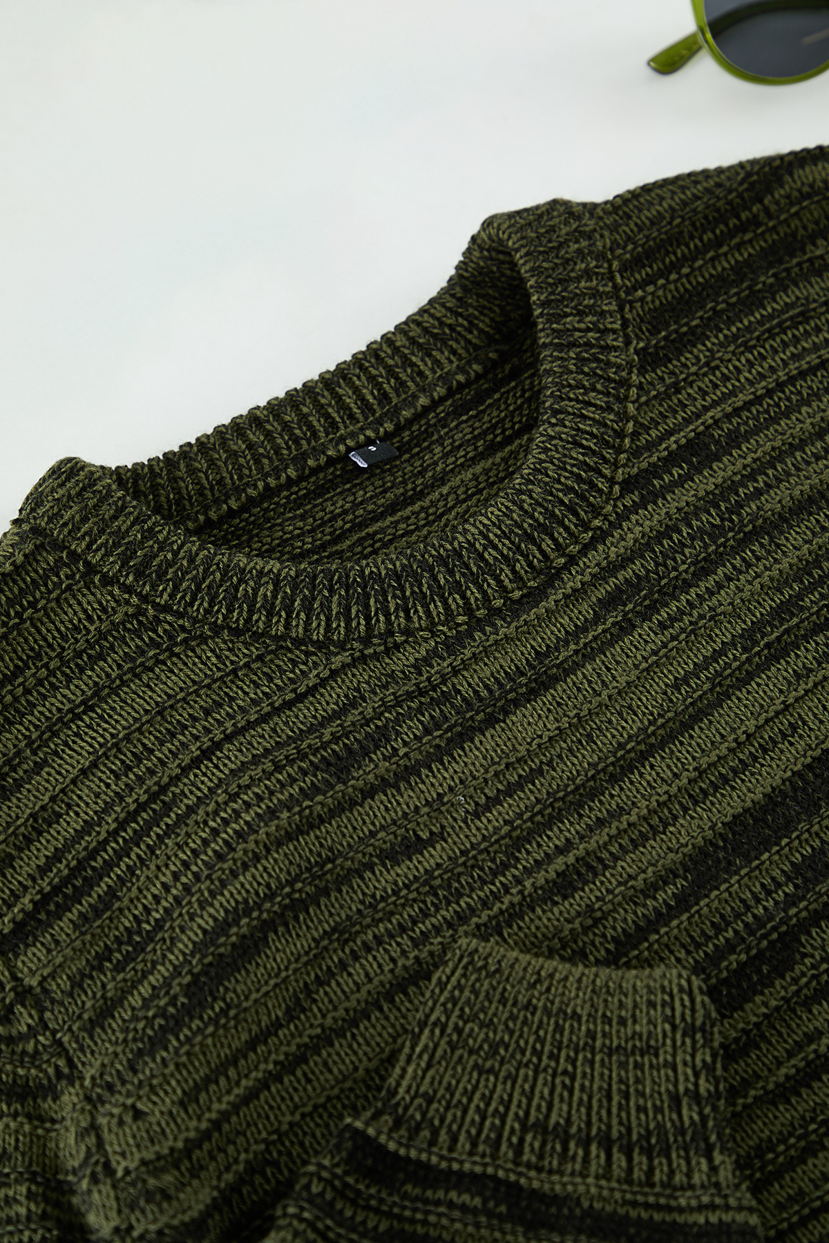 Kolekcia Trendyol-Khaki Gradient Slim Fit Crew Neck Pletený sveter - Tmnaw20Ls0008 12