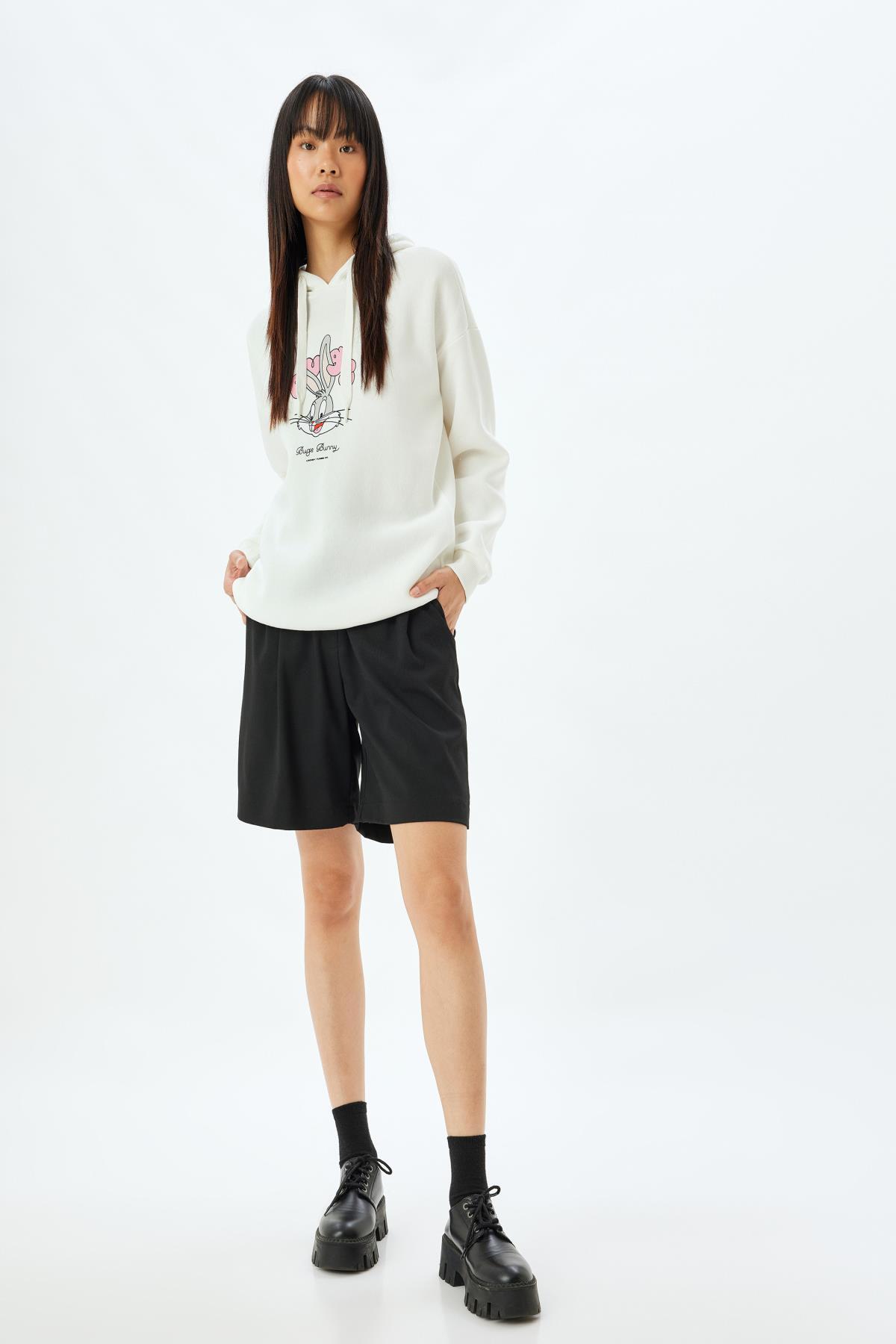 سویشرت زنانه اکرو کوتونKoton | 5WAL10609IK اورجینال - تصویر 2