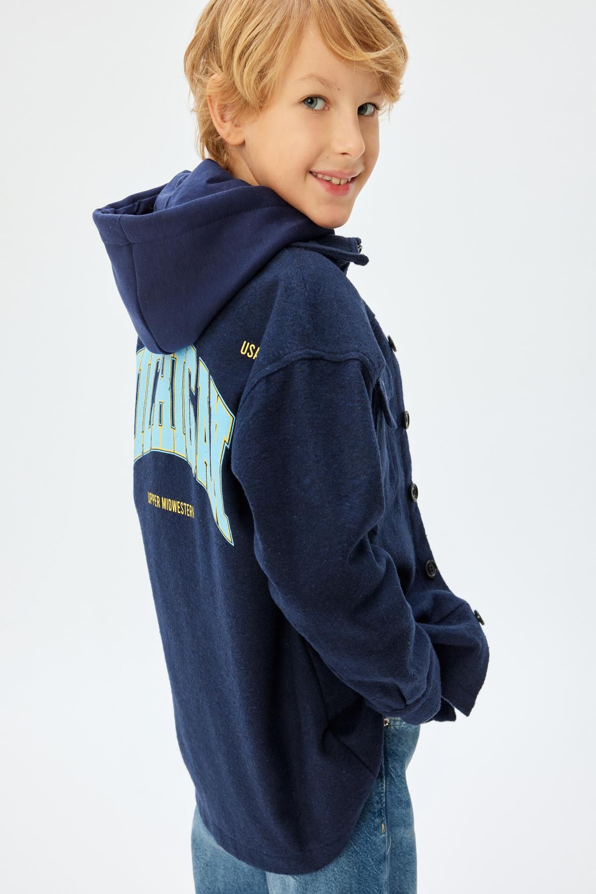 Koton Jachetă Pentru Băiat Bleumarin Masculin - 11–12 years