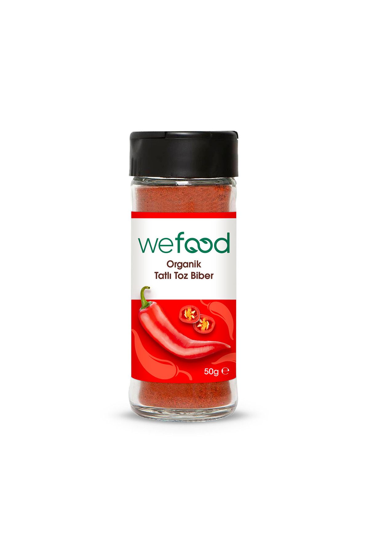 Wefood Organik Kırmızı Tatlı Biber Tozu 50 gr