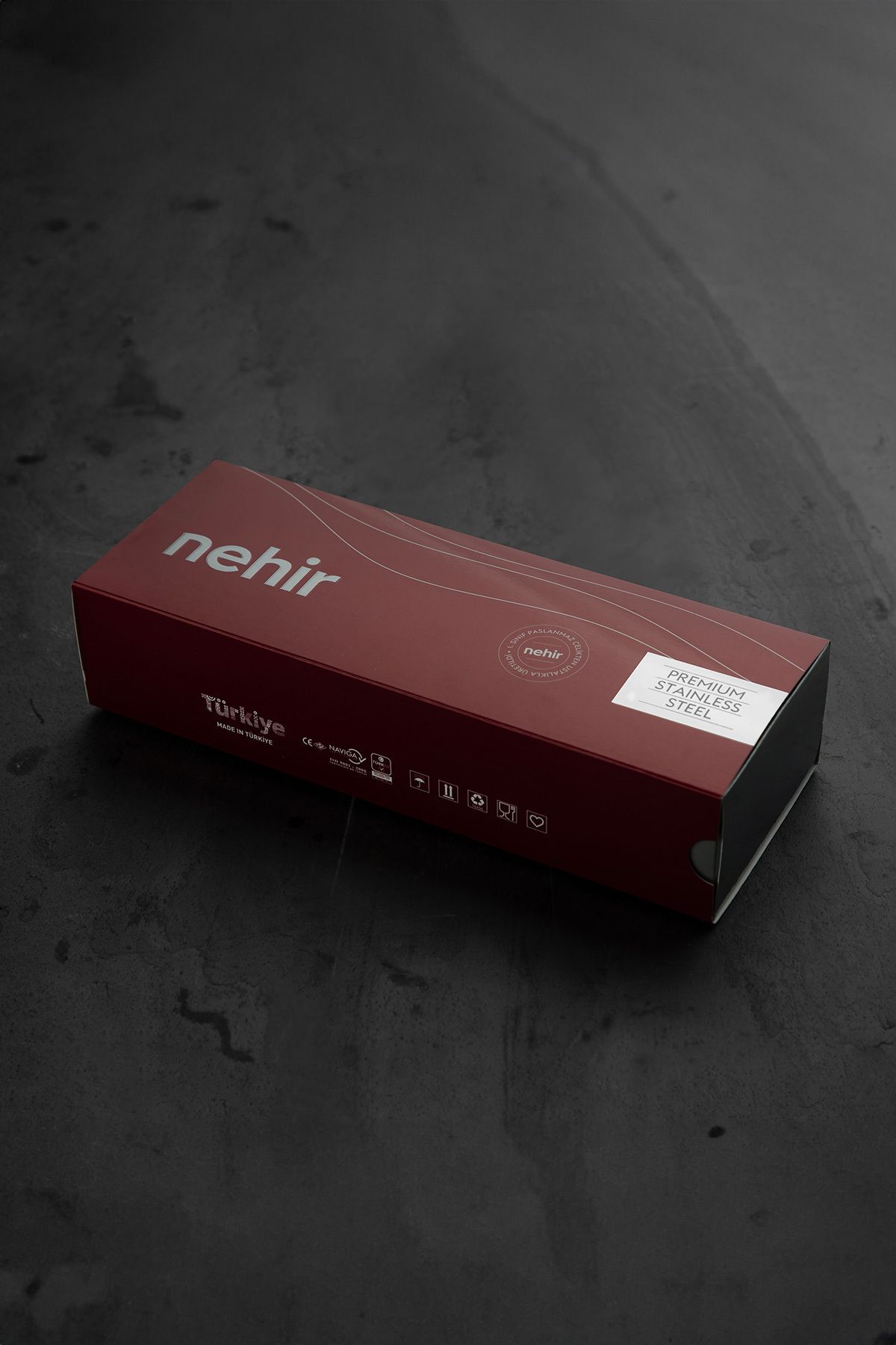 Nehir-طقم شوكة عشاء كاتر سادة 12 قطعة 2