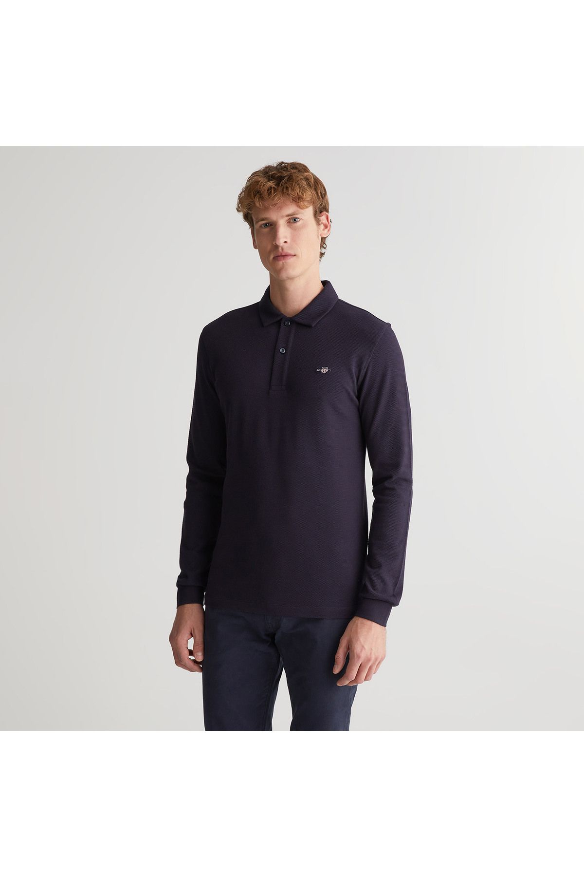 Erkek Lacivert Regular Fit Logolu Polo