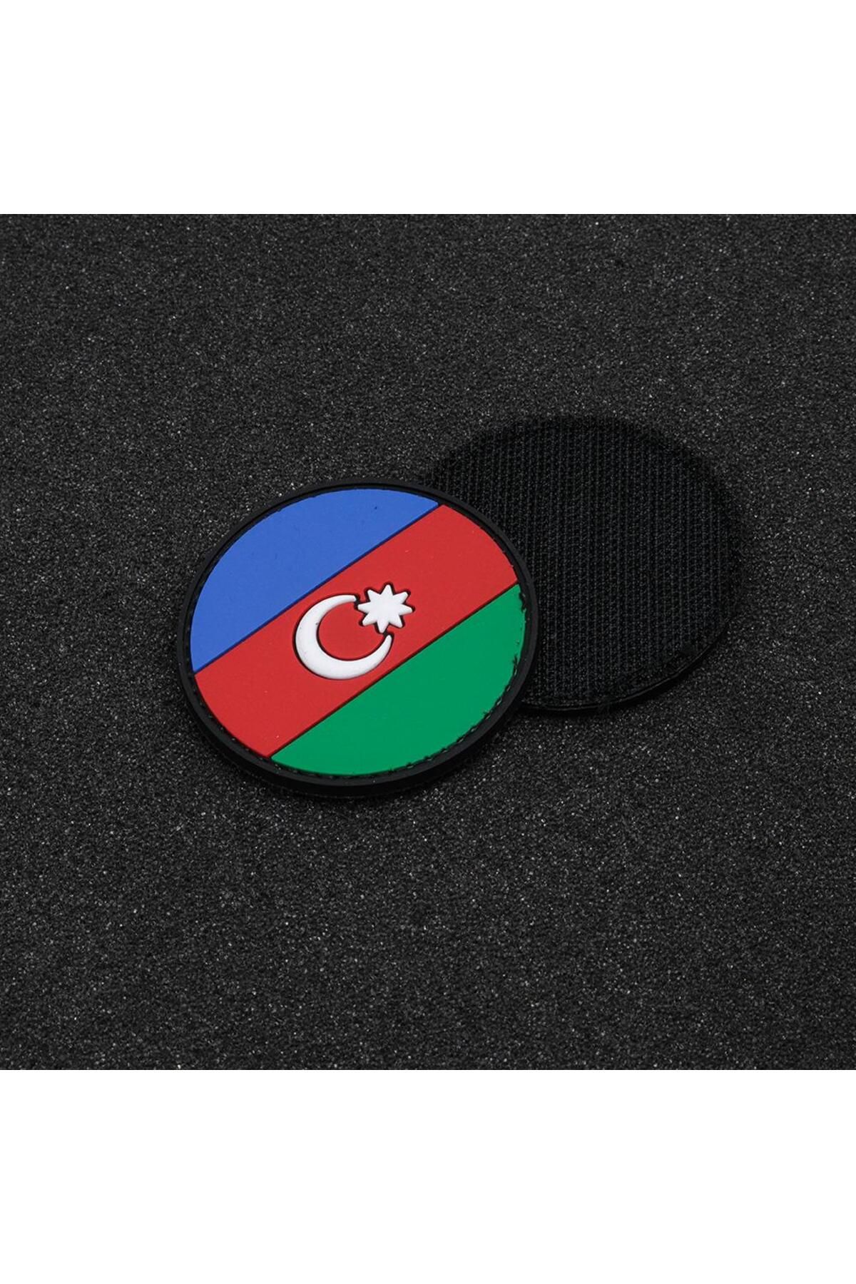 MG ROPES-Azerbaijan Flag Silicone - Velcro Veil Back (AZ09) 2