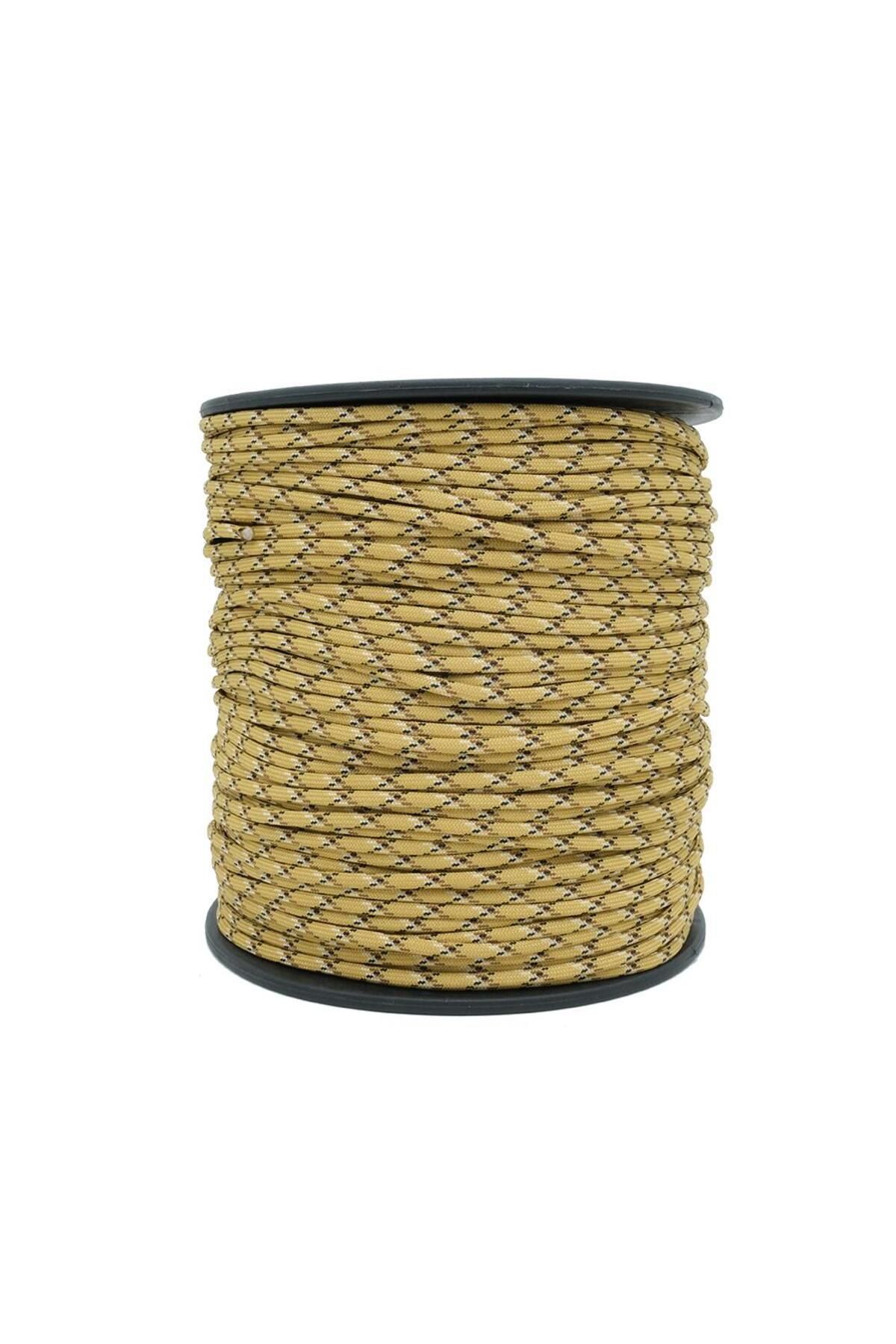 MG ROPES-Gold Brown Patterned Paracord IP 4 MM - 10 Meters No:41 1