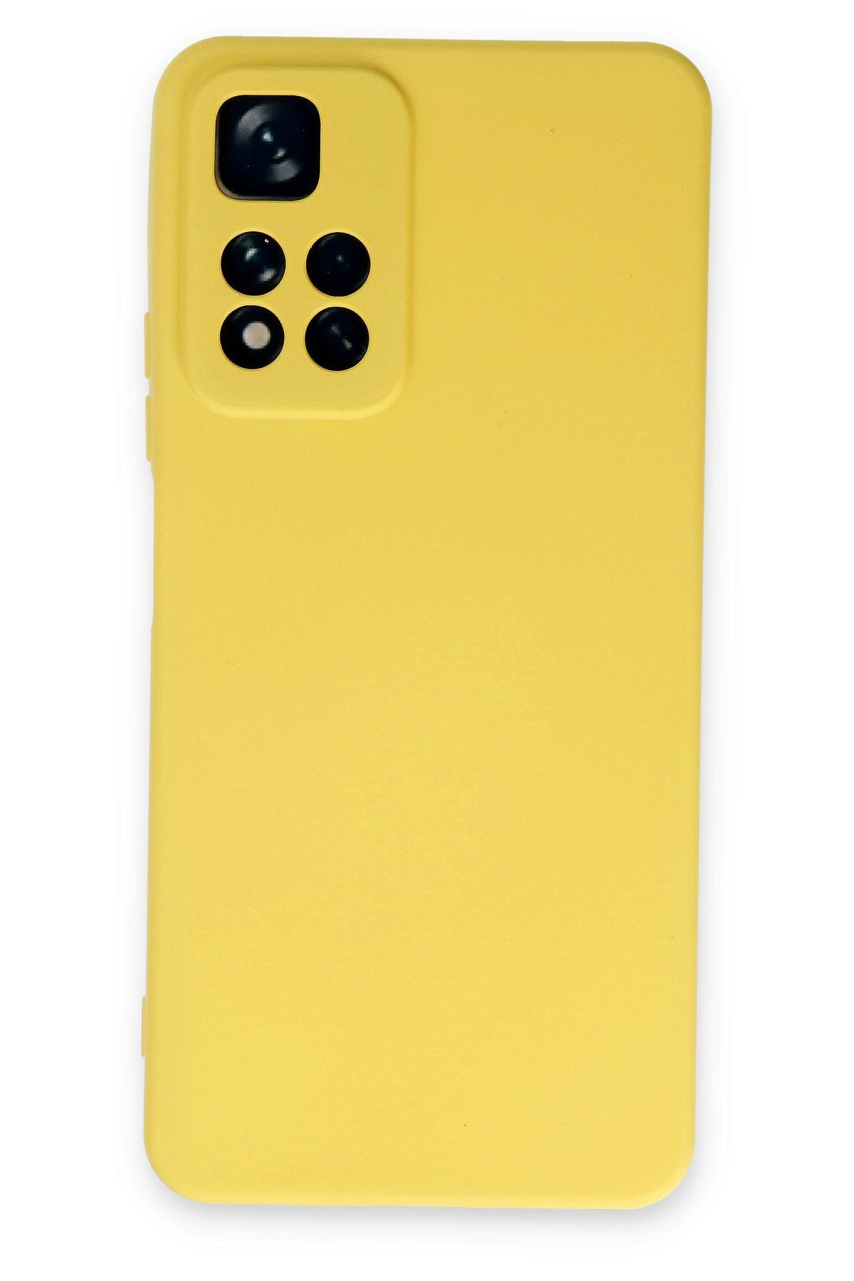 NewFace Xiaomi Redmi Note 11 Pro Plus 5G uyumlu Kılıf Nano içi Kadife Silikon - Sarı ZRNET