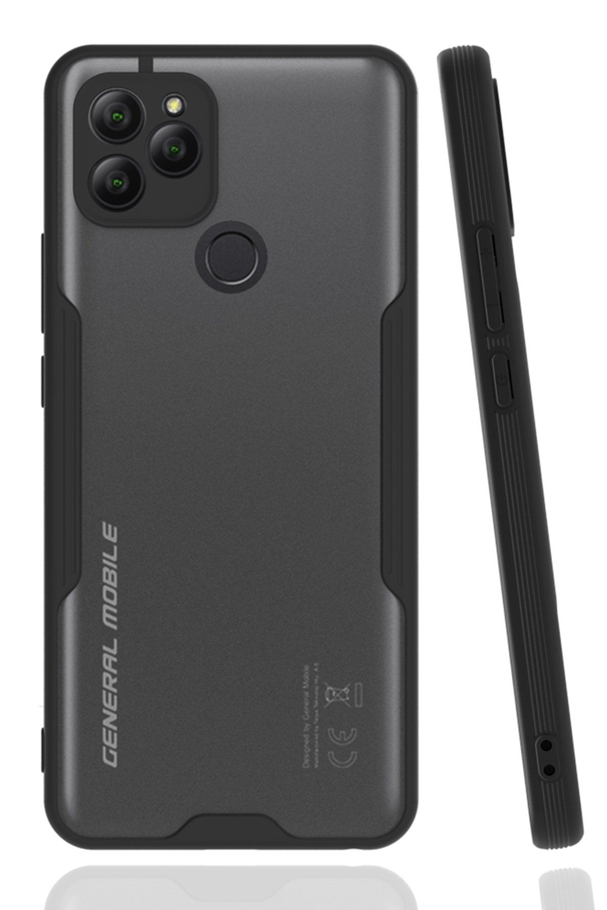 NewFace General Mobile GM 21 Kılıf Platin Silikon - Siyah ZRNET