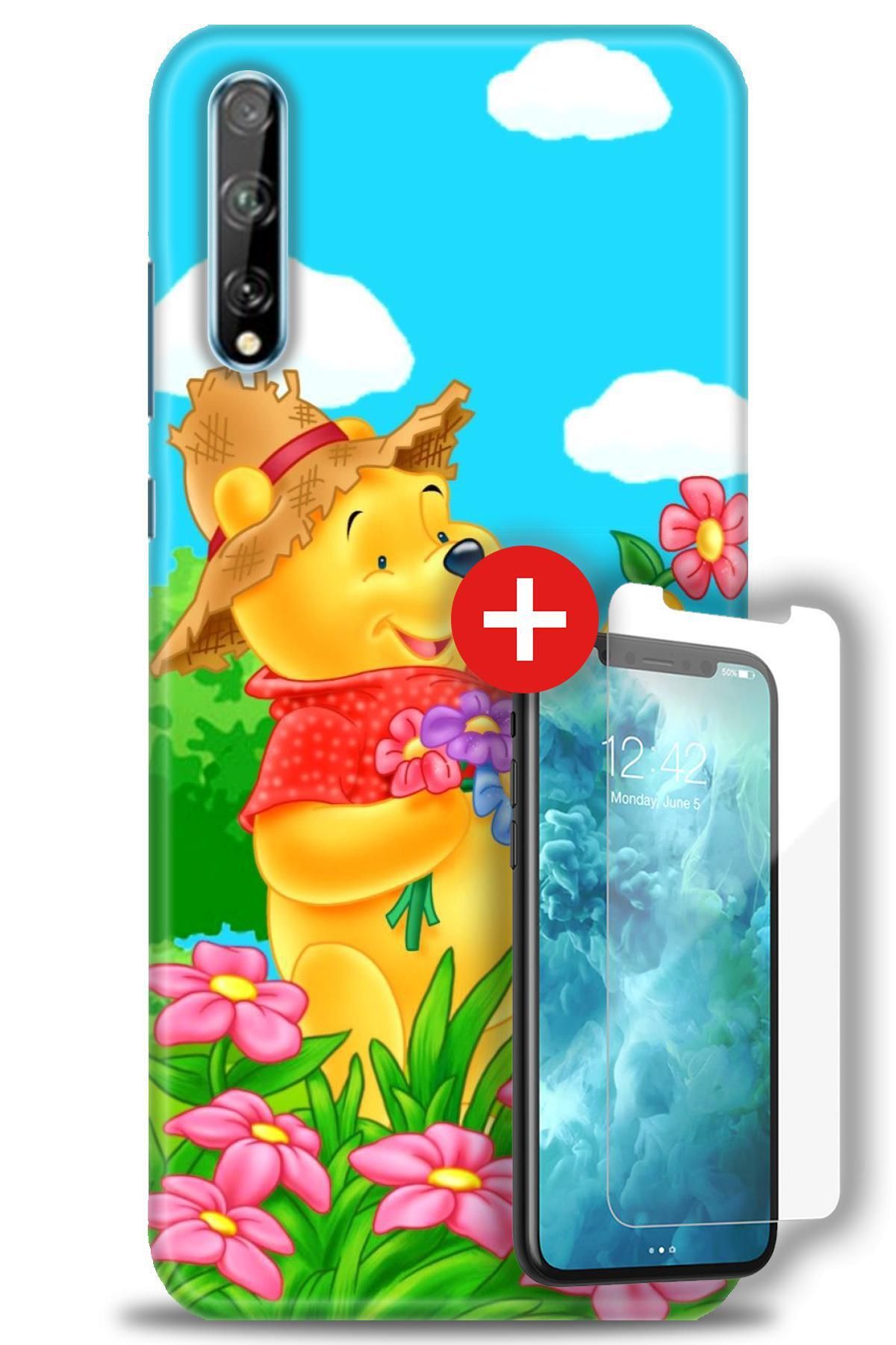 kılıfevreni Huawei P Smart S Kılıf HD Baskılı Kılıf + MAT DAVİN KIRILMAZ EKRAN KORUYUCU n (24)