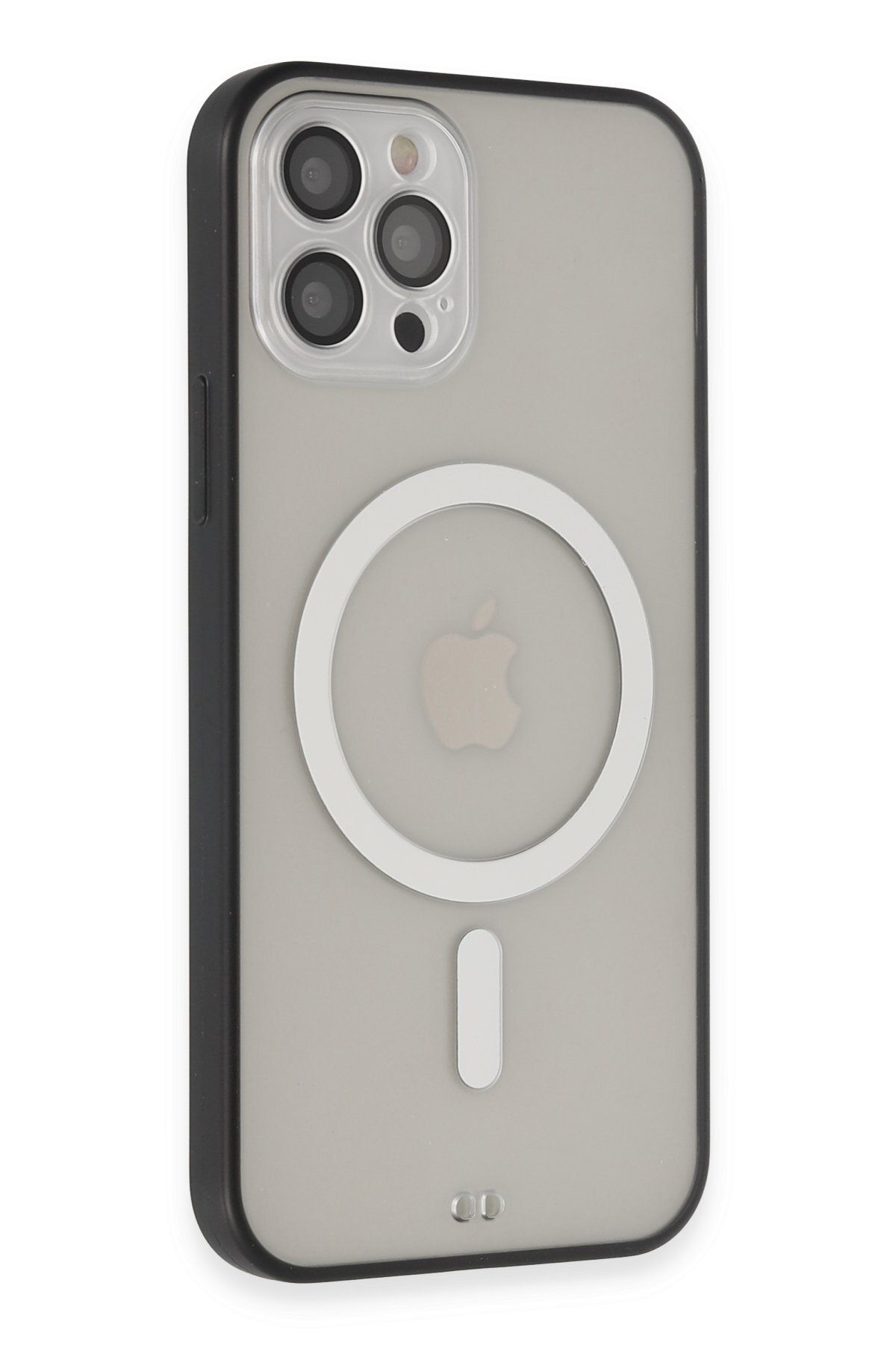 NewFace iPhone 12 Pro Kılıf Grand Magneticsafe Kapak - Siyah ZRNET
