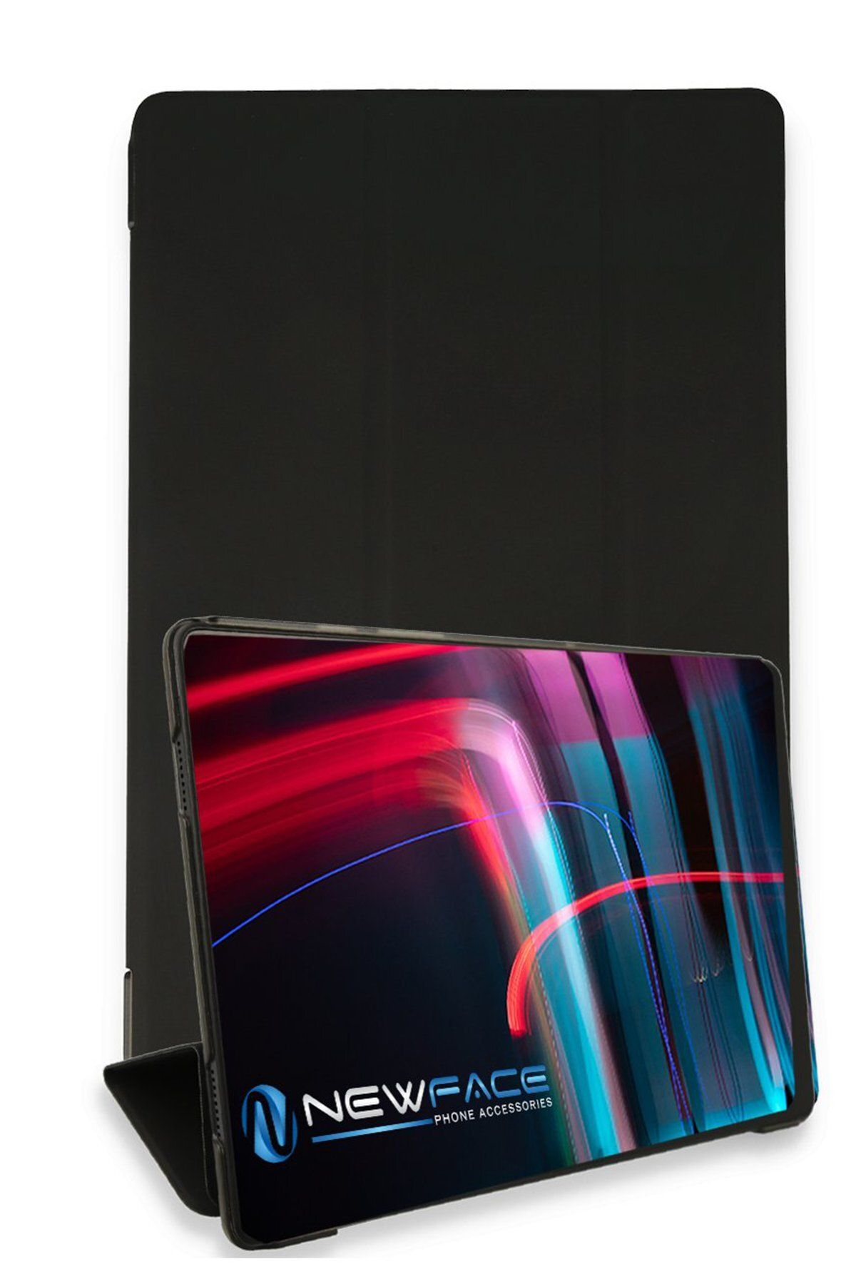 NewFace Samsung Galaxy T737 Tab S7 FE 12.4 Kılıf Tablet Smart Kılıf - Siyah ZRNET