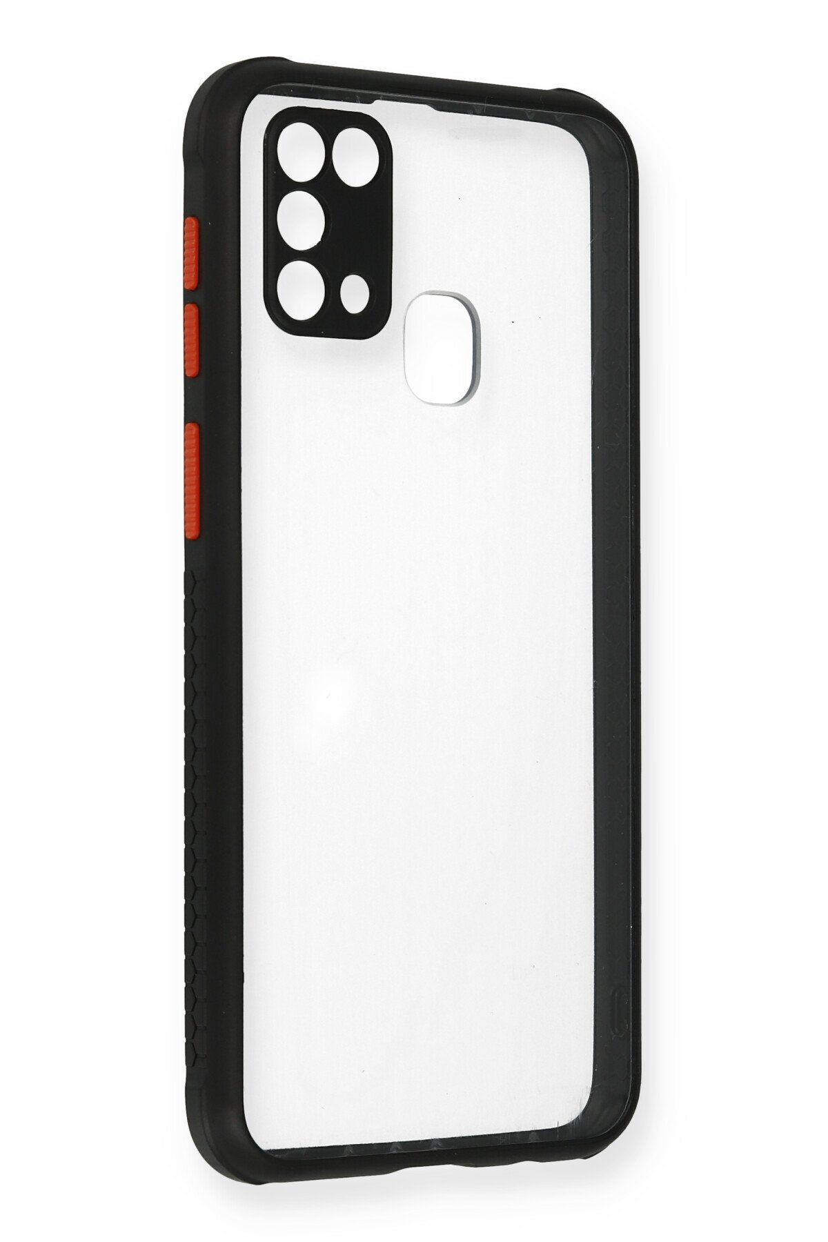 NewFace Samsung Galaxy M31 Kılıf Miami Şeffaf Silikon - Siyah MRAYD
