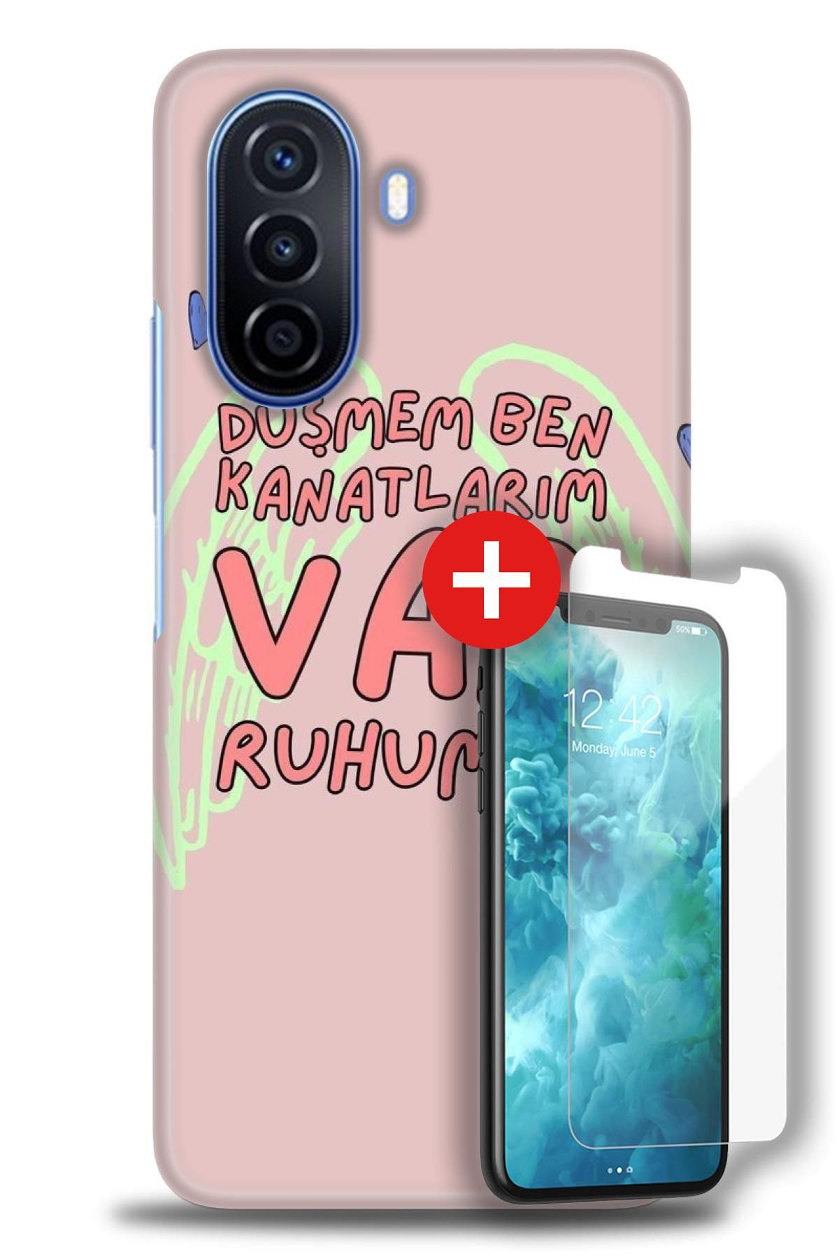 kılıfevreni Huawei Nova Y70 HD Baskılı Kılıf + MAT DAVİN KIRILMAZ EKRAN KORUYUCU c (9)