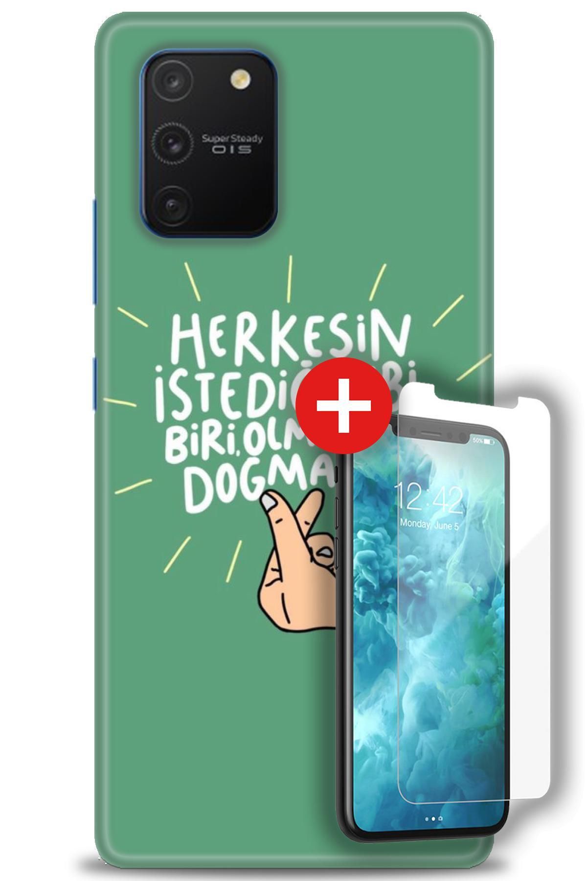 kılıfevreni Samsung Galaxy A91 / S10 Lite HD Baskılı Kılıf + MAT ANTİSTATİK EKRAN KORUYUCU c (5)