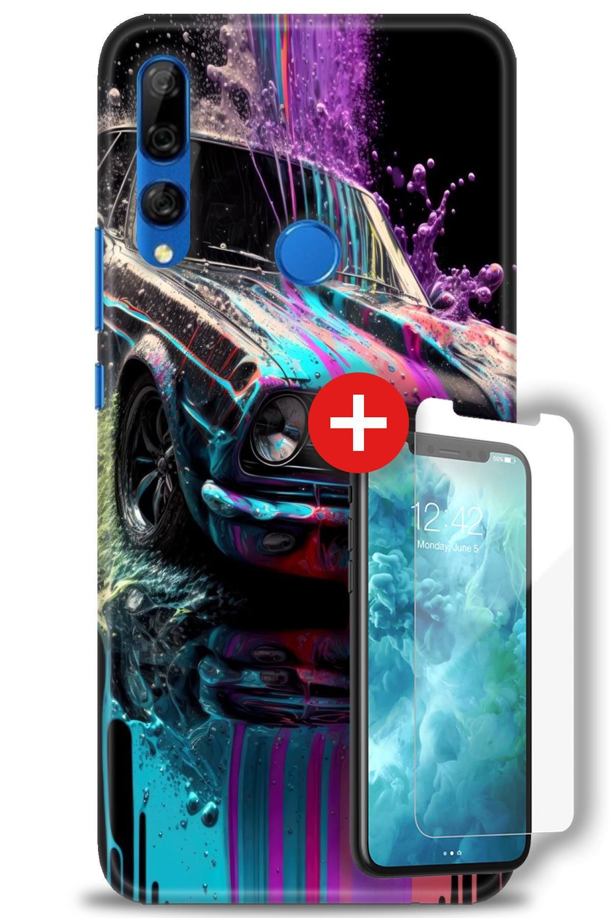 kılıfevreni Huawei Y9 Prime 2019 HD Baskılı Kılıf + MAT DAVİN KIRILMAZ EKRAN KORUYUCU l (18)