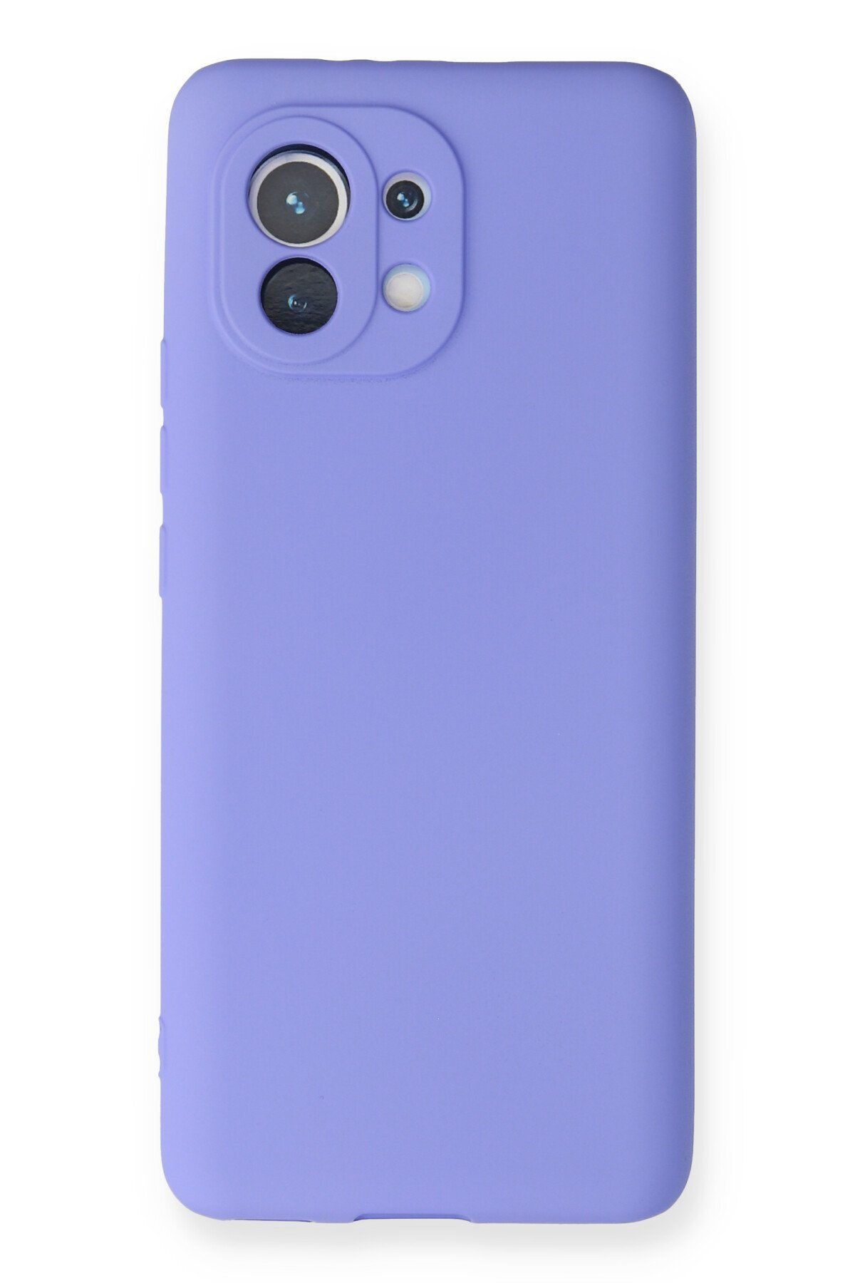 NewFace Xiaomi Mi 11 Kılıf Premium Rubber Silikon - Lila GLSTD