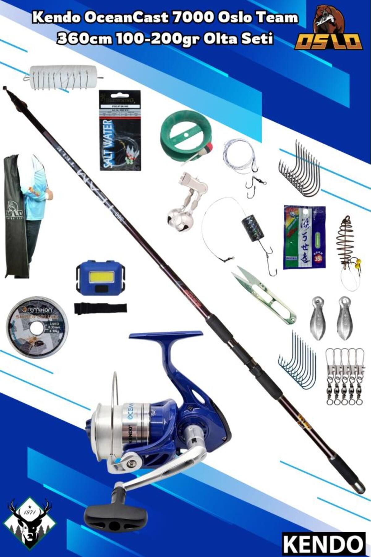 ست چوب ماهیگیری تیم اسلو 100 7000 مجموعه Kendo
