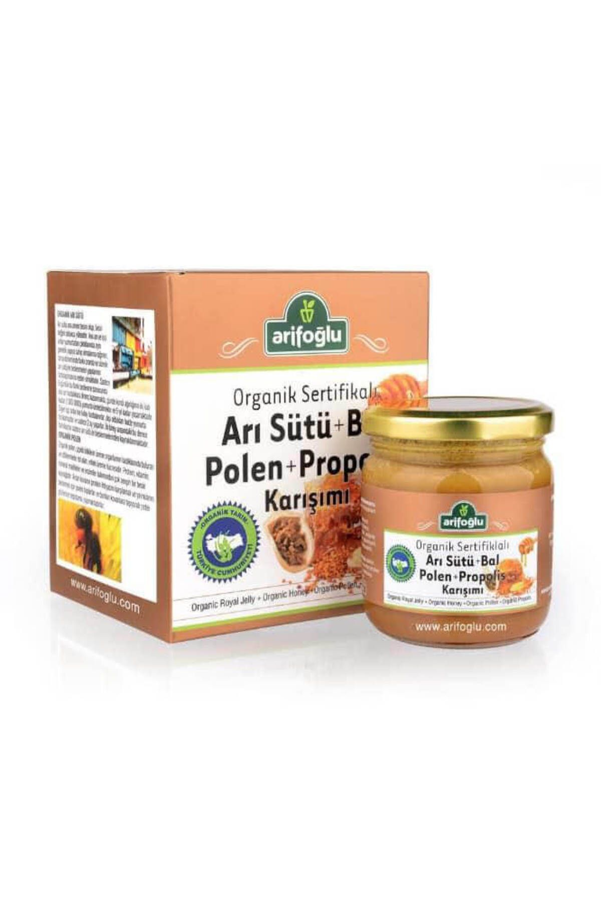 Arifoğlu Organik Arı Sütü Bal Polen Propolis Macun 230g