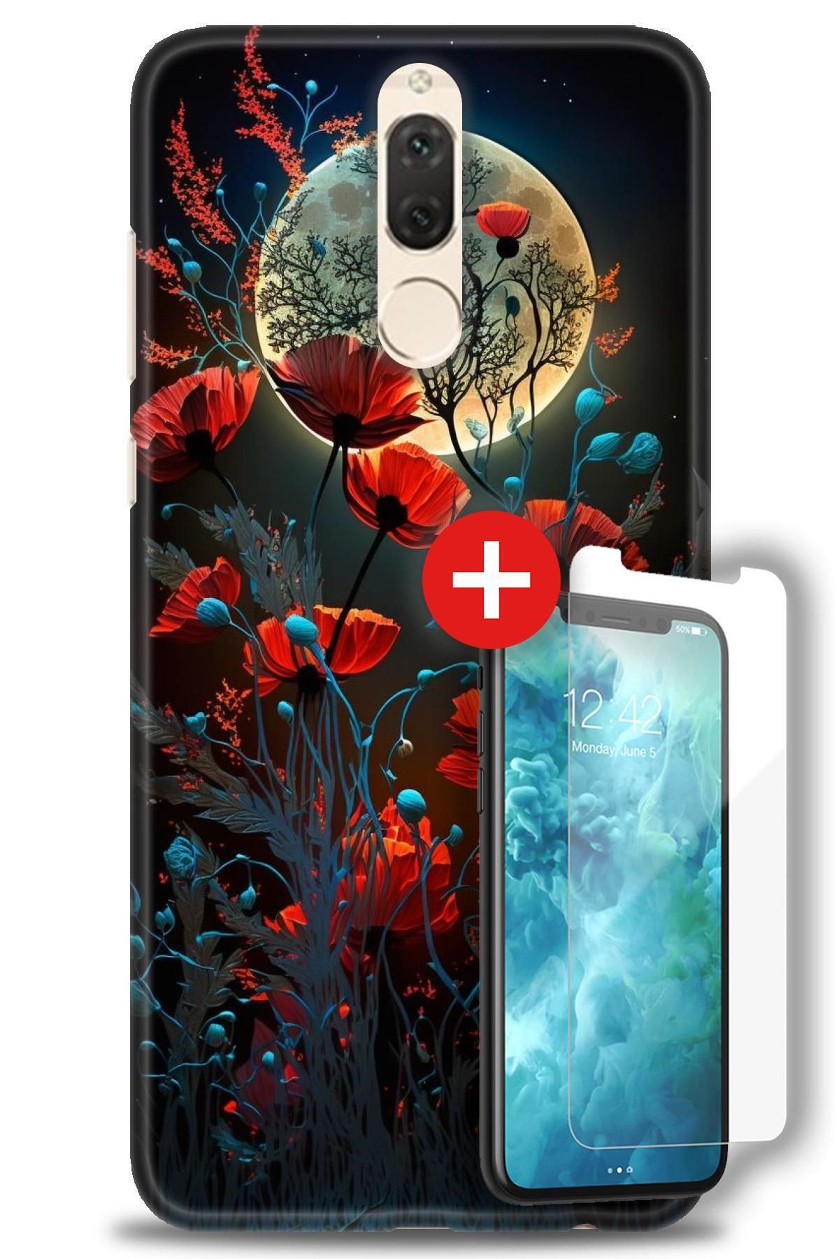 kılıfevreni Huawei Mate 10 Lite Kılıf HD Baskılı Kılıf + MAT DAVİN KIRILMAZ EKRAN KORUYUCU ü (16)