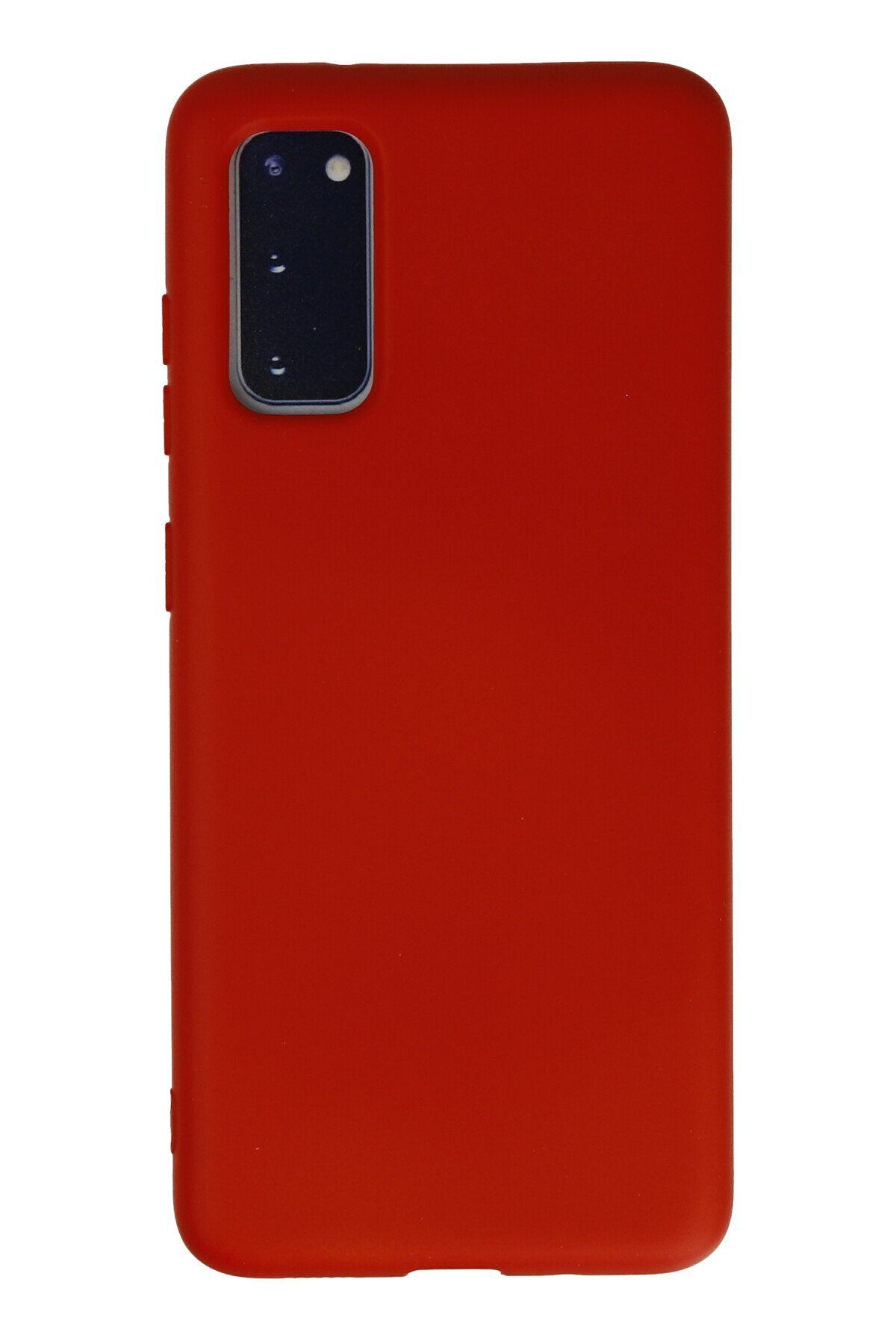 NewFace Galaxy S20 Uyumlu Kılıf Nano içi Kadife Silikon - Kırmızı ZRNET