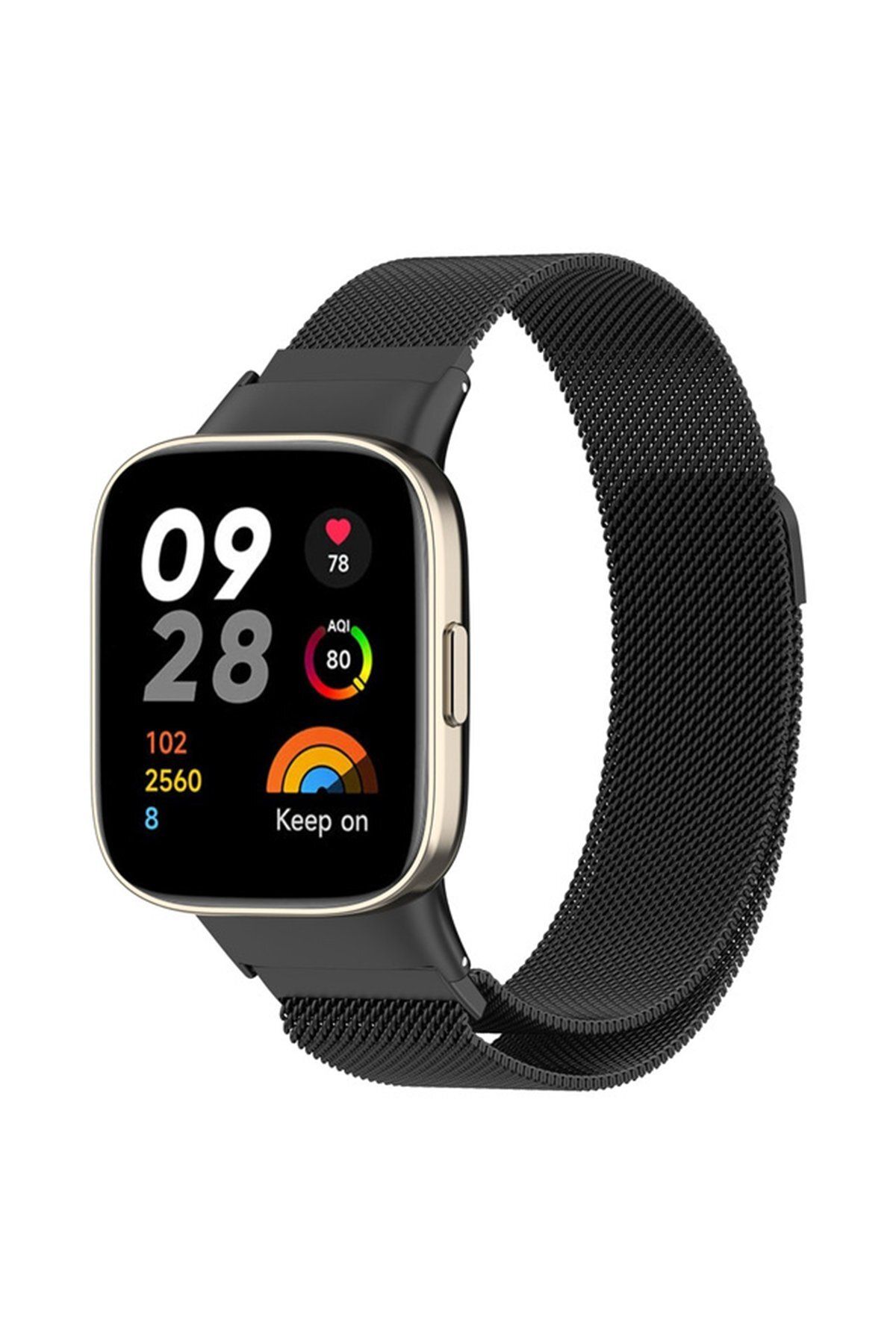 NewFace Xiaomi Redmi Watch 3 Metal Mıknatıslı Kordon - Siyah MRAYD