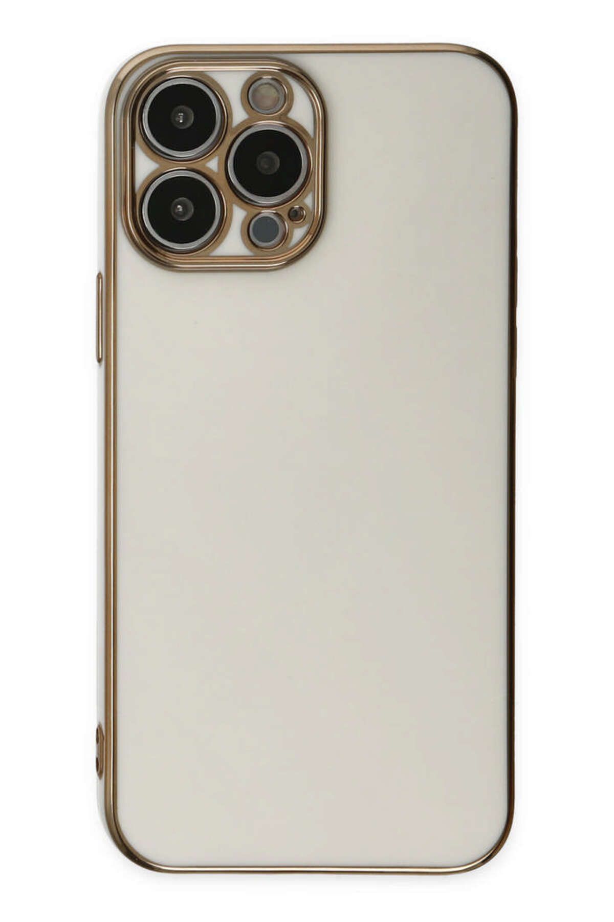 NewFace iPhone 15 Pro Max Kılıf Volet Silikon - Beyaz GLSTD