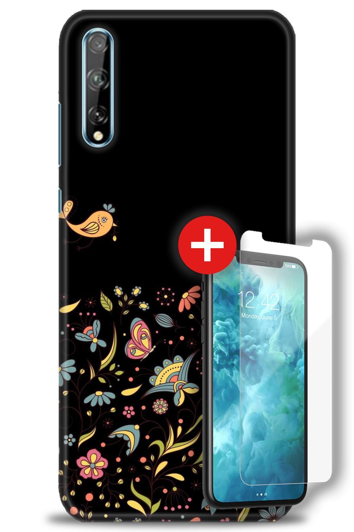 kılıfevreni Huawei Y8P Kılıf HD Baskılı Kılıf + MAT DAVİN KIRILMAZ EKRAN KORUYUCU w (55)