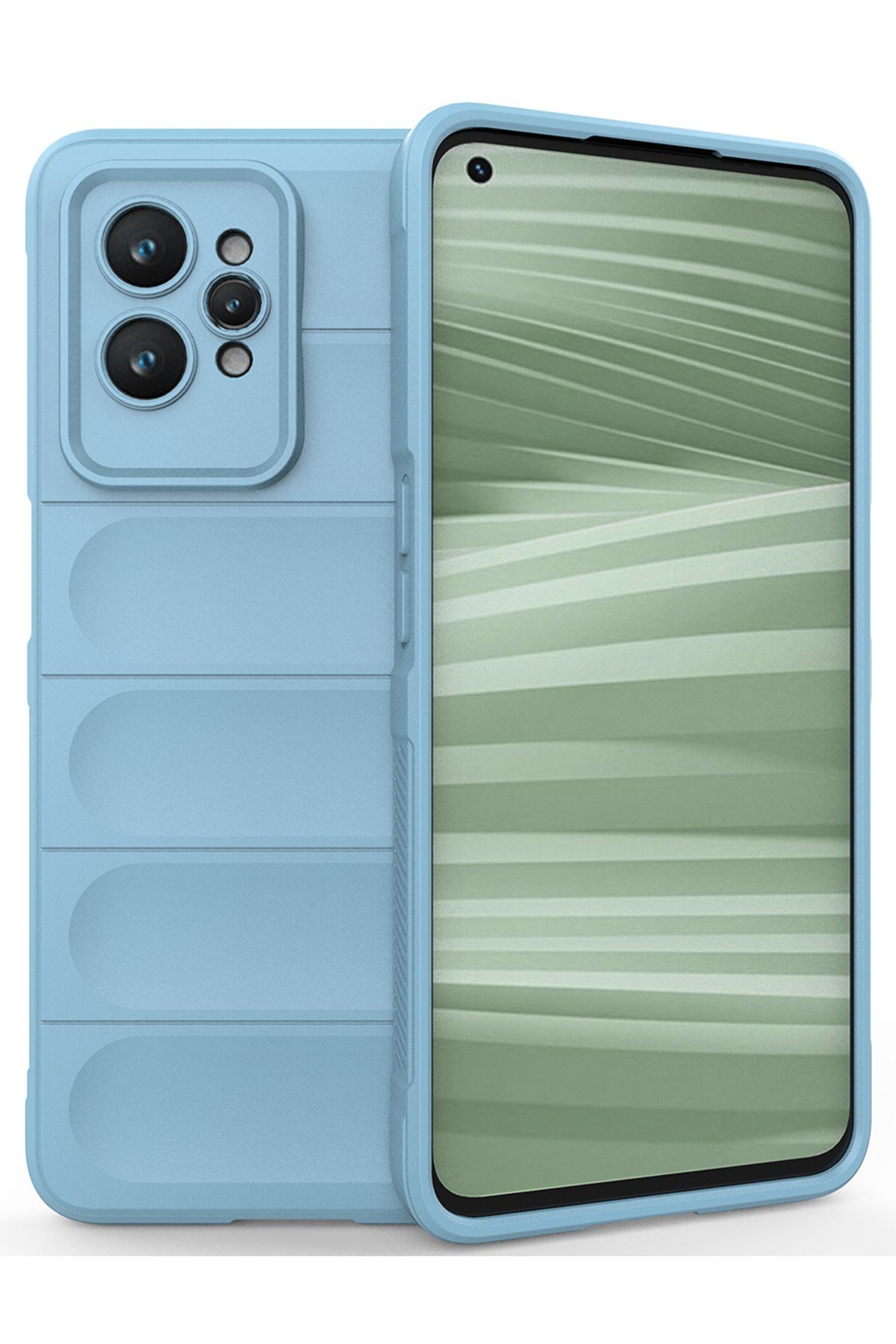 NewFace Realme GT2 Pro 5G Kılıf Optimum Silikon - Sky Blue HNZRN