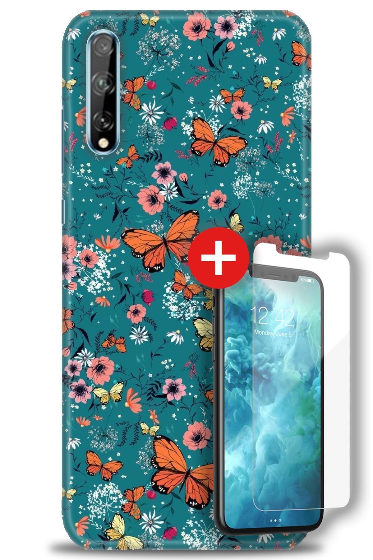 kılıfevreni Huawei P Smart S Kılıf HD Baskılı Kılıf + MAT DAVİN KIRILMAZ EKRAN KORUYUCU u (8)