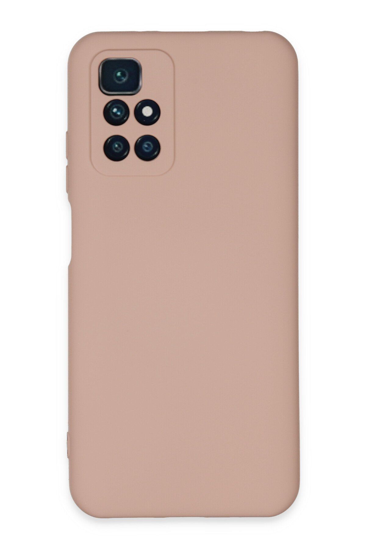 NewFace Xiaomi Redmi 10 uyumlu Kılıf Nano içi Kadife Silikon - Pudra GLSTD