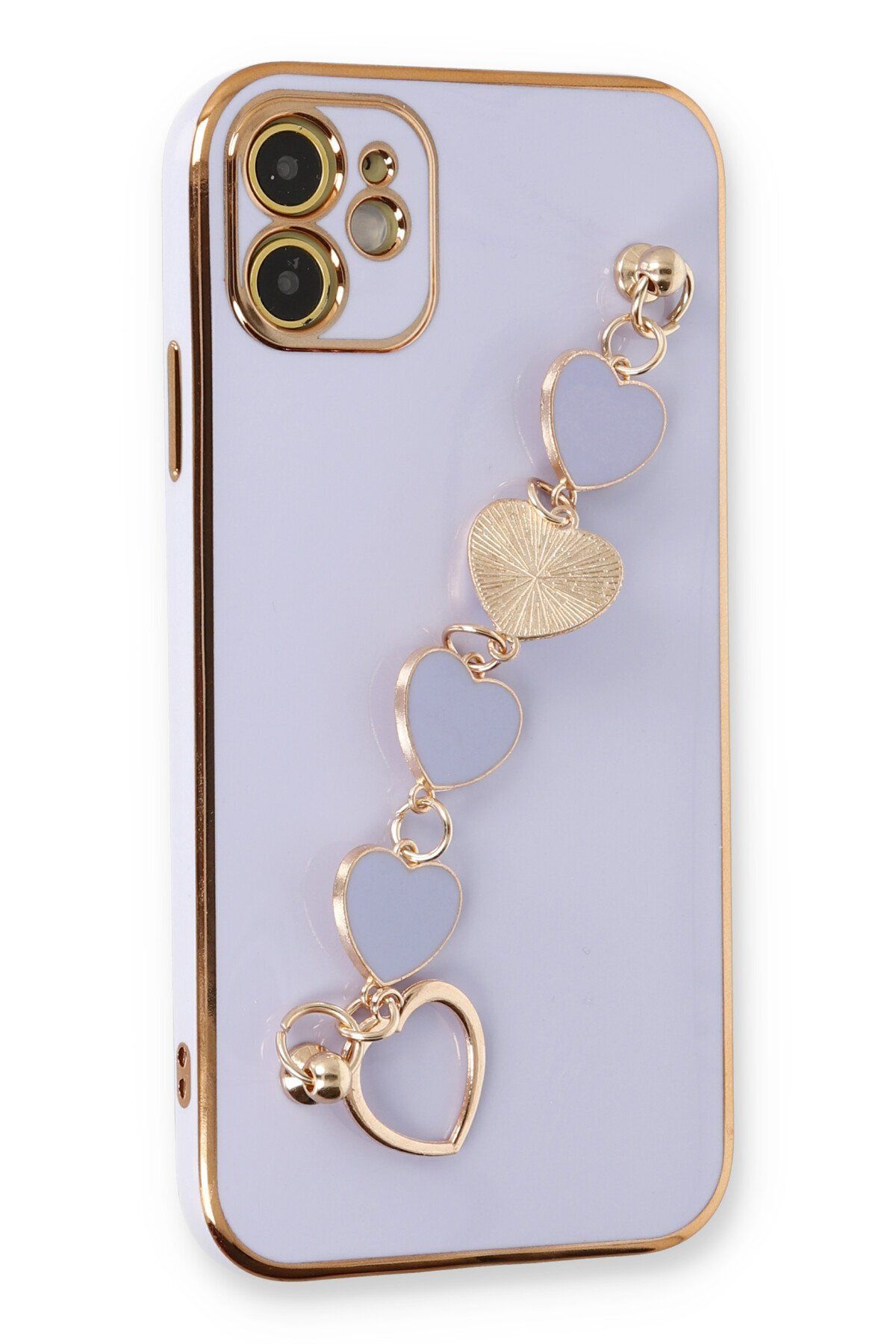 NewFace iPhone 11 Kılıf Esila Silikon - Lila GLSTD
