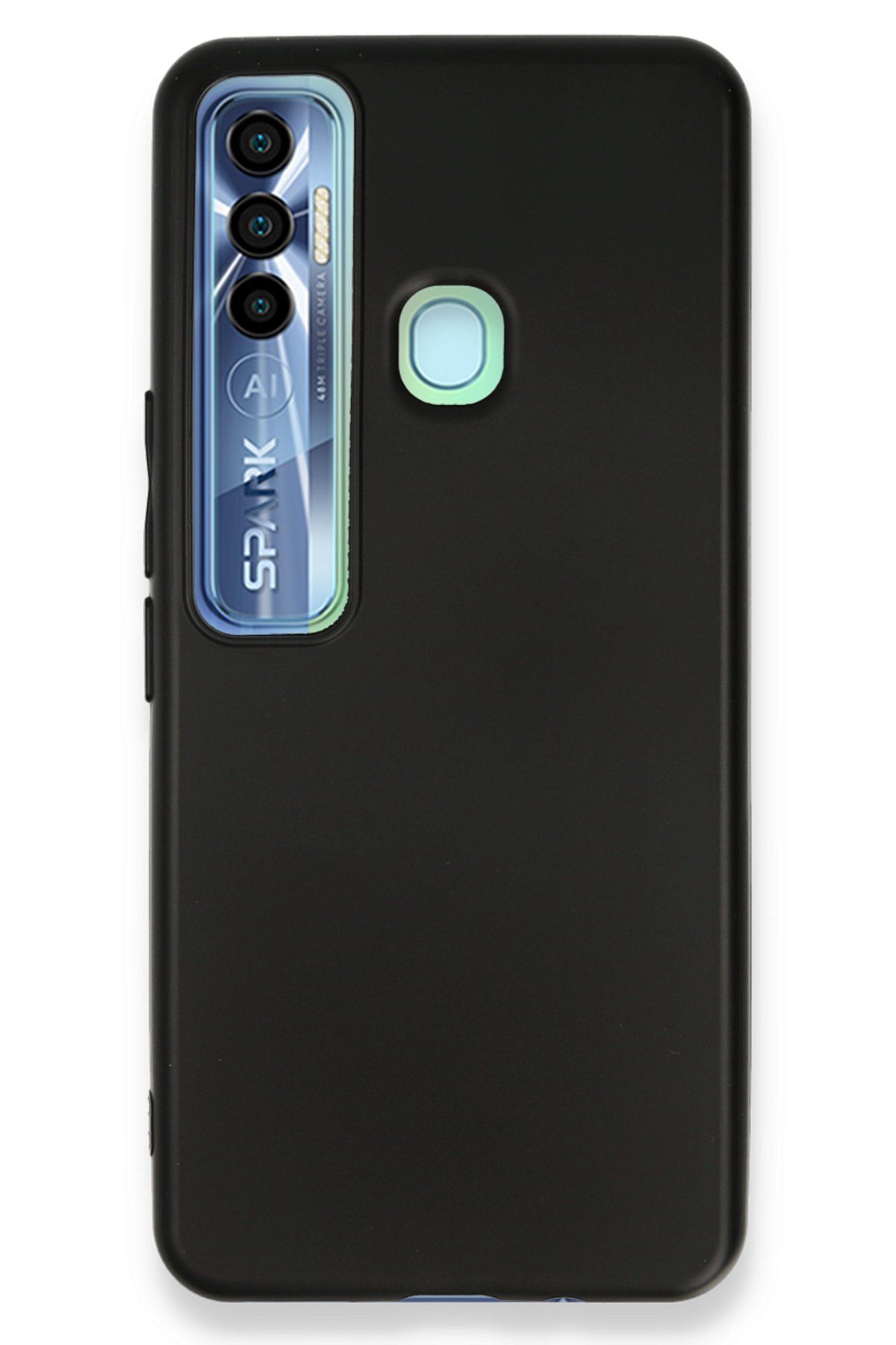 NewFace Tecno Spark 7 Pro Kılıf First Silikon - Siyah ZRNET