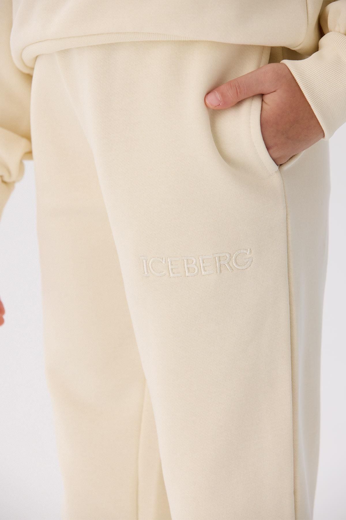 Iceberg-Bg Store Girl's Beige Sweatpants 3