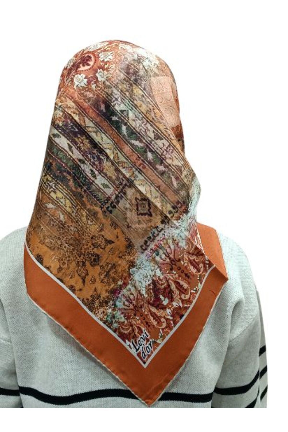 Levidor-Levidor İ-3837 Twill Silk Scarf 3