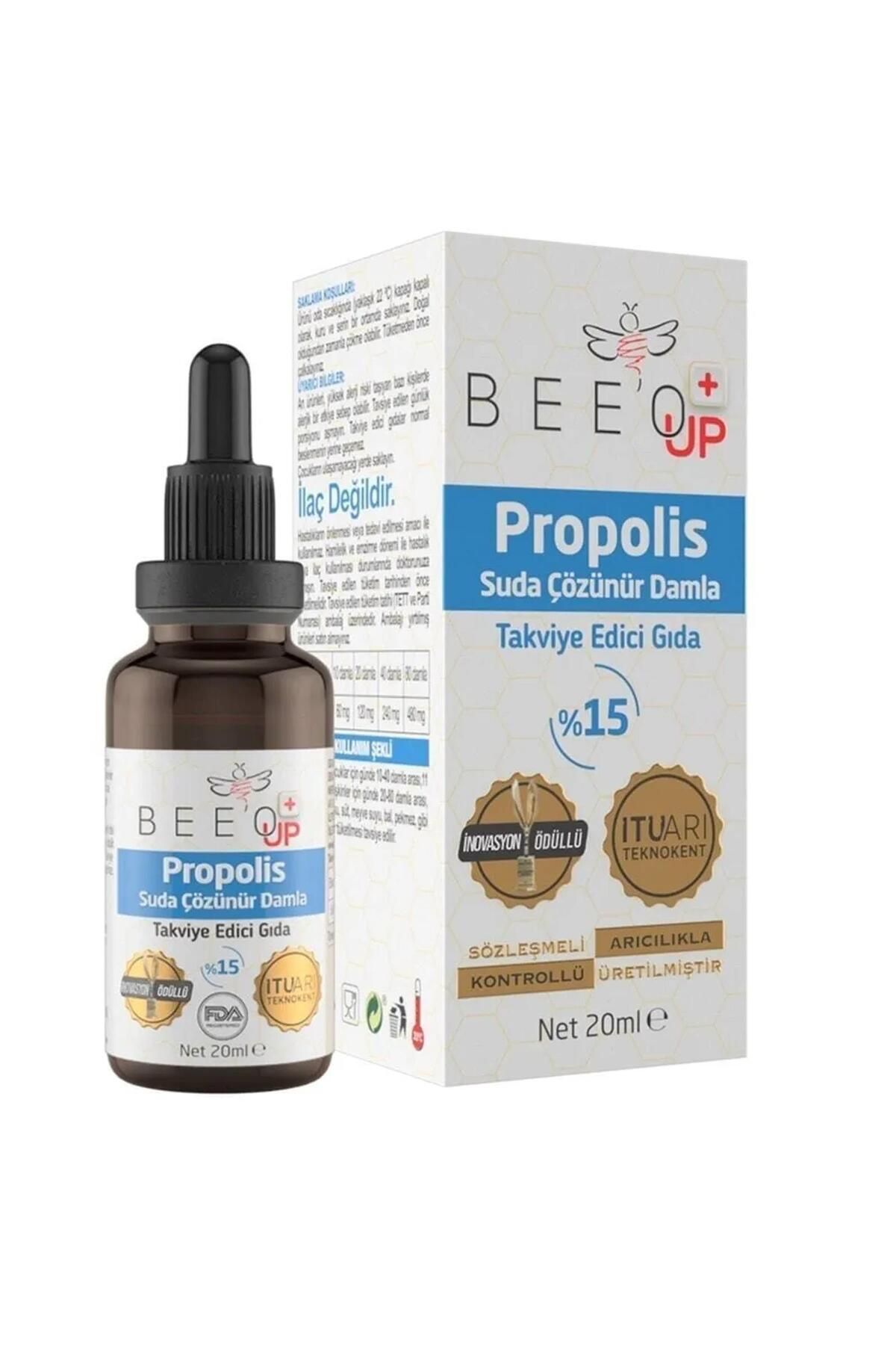 BEE'O Beeo Up %15 Suda Çözünür Propolis Damla 20 ml