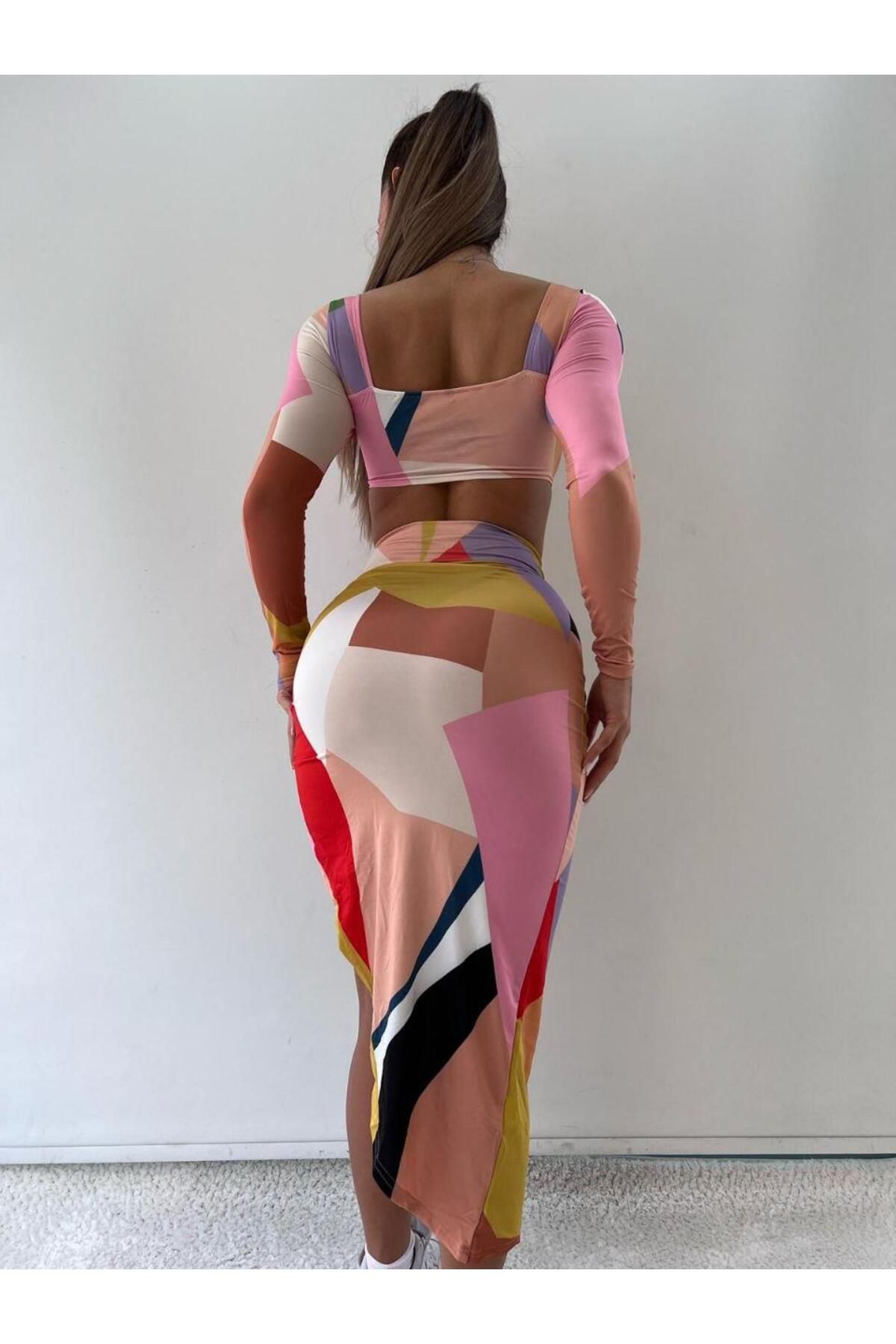 pink and pink-Micro Fabric Double Set with Patterned Accessories 3