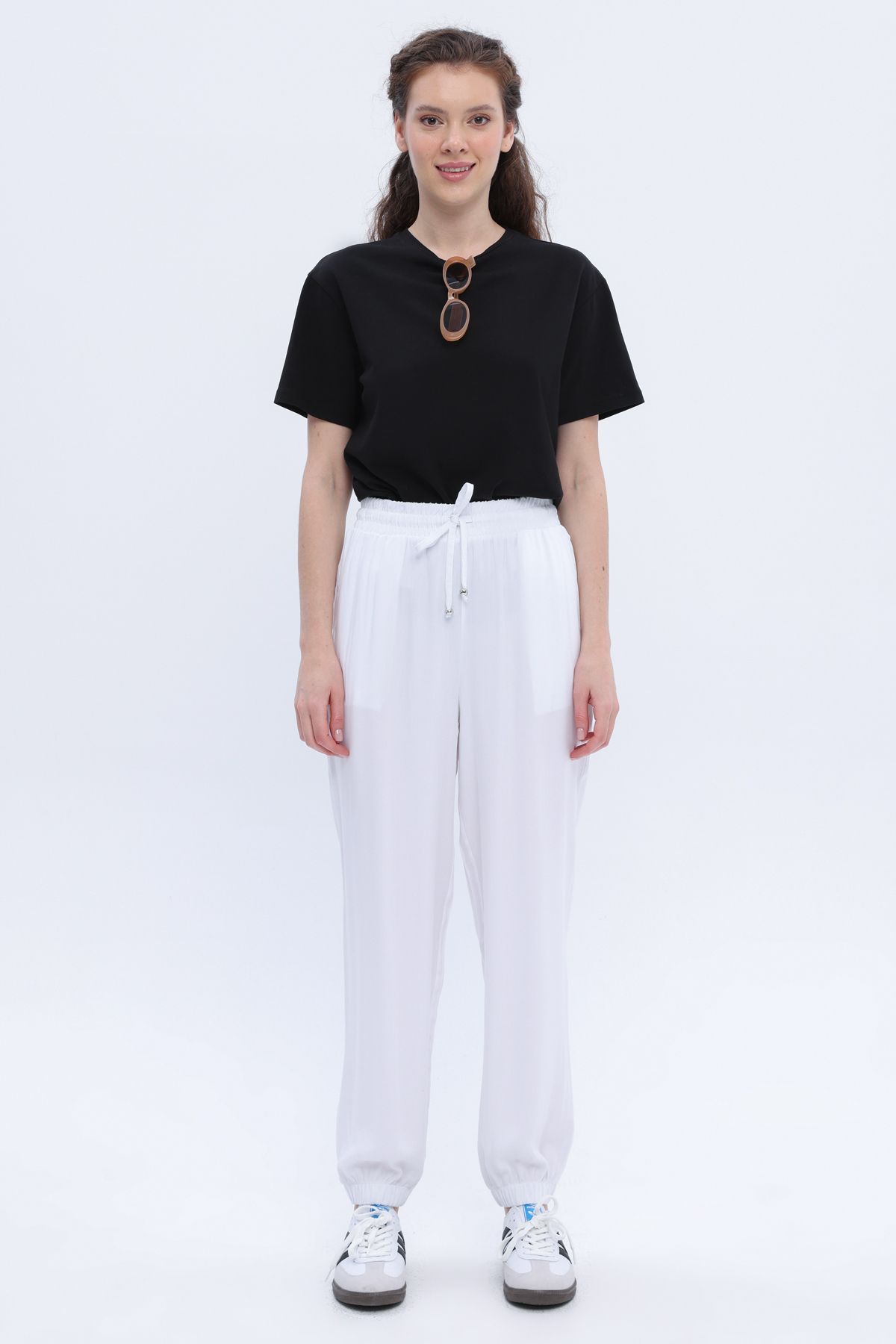 ALLDAY-White Jogger Pants 2