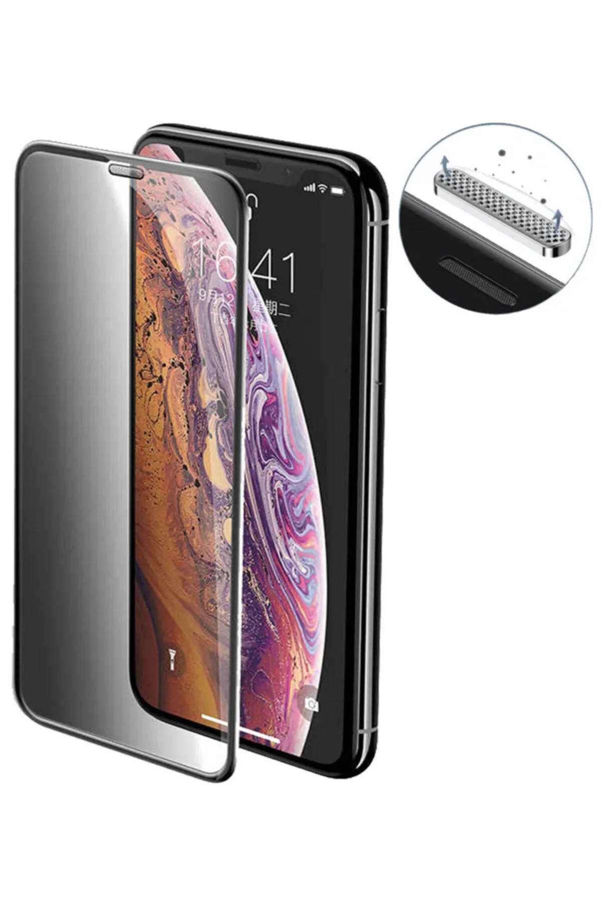 AC BOX Iphone 11 Pro Max Uyumlu 9d Tam Kaplayan Parmak Izi Bırakmayan Ekran Koruyucu Film