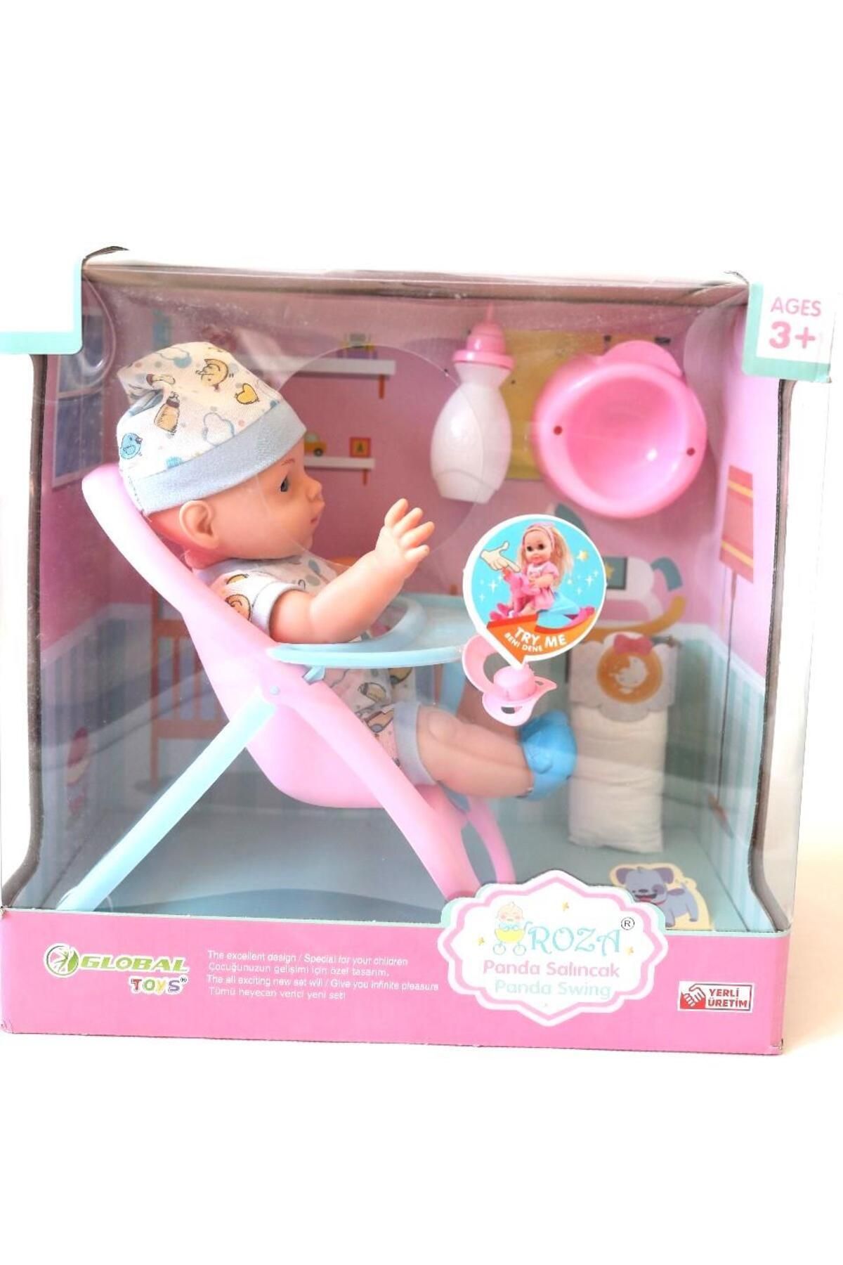 Global Toys Robin Altını Islatan Türkçe Konuşan 32 Cm Boyunda Mama Sandalyeli Et Bebek