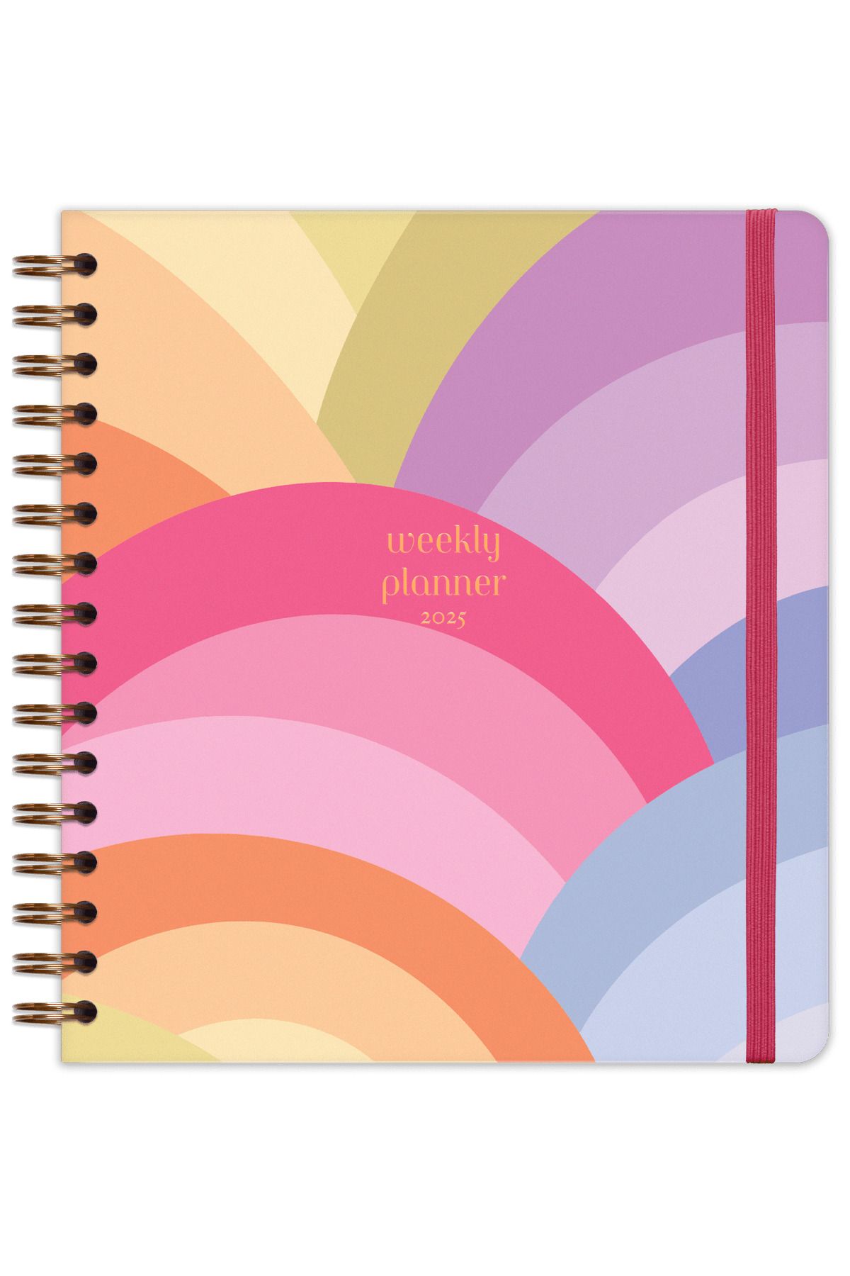 Matt Notebook-2025 Year Weekly Square Agenda - 12 Month Rainbow 4