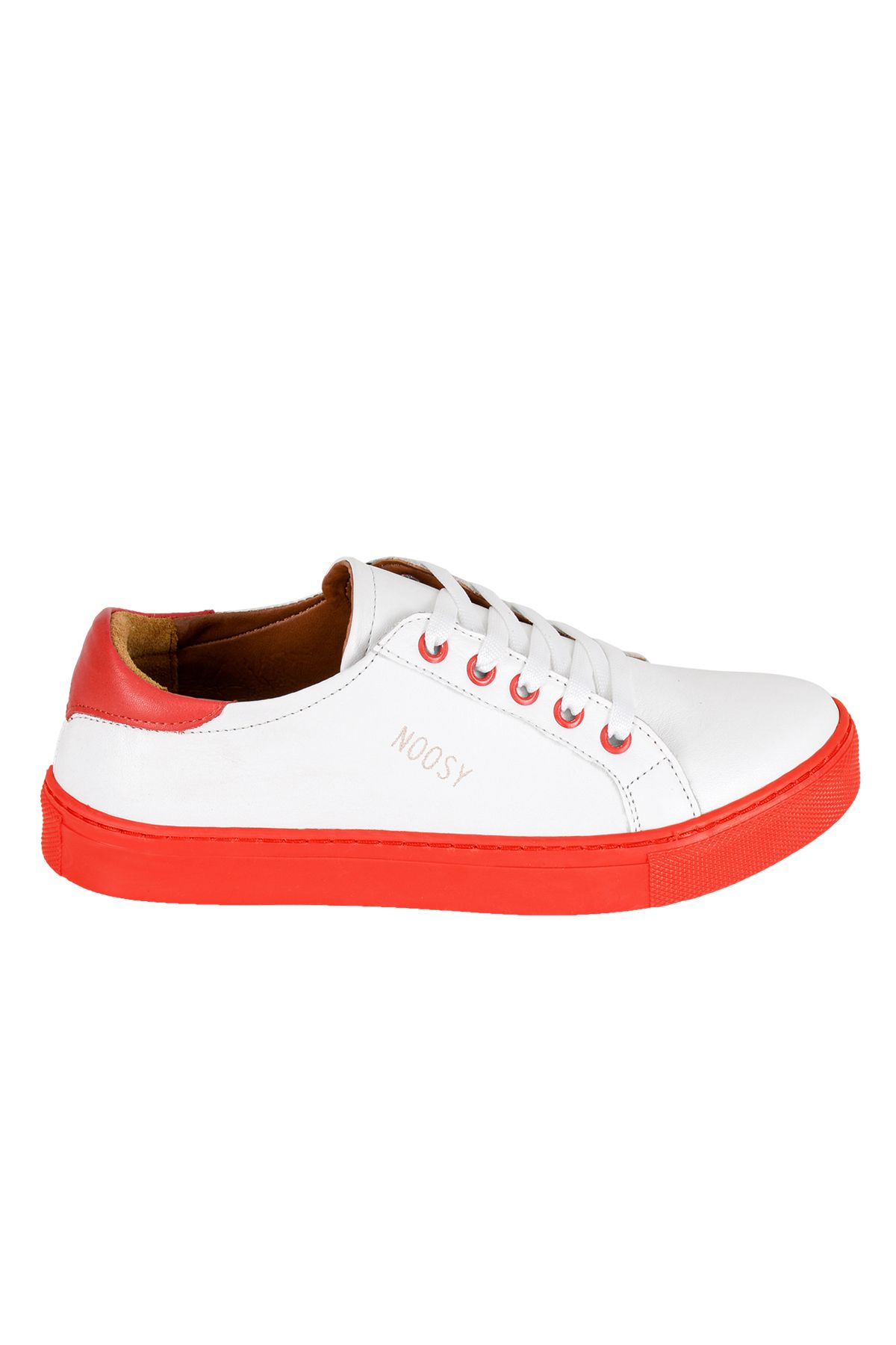 NOOSY-Tenis unisex roșu din piele naturală 5