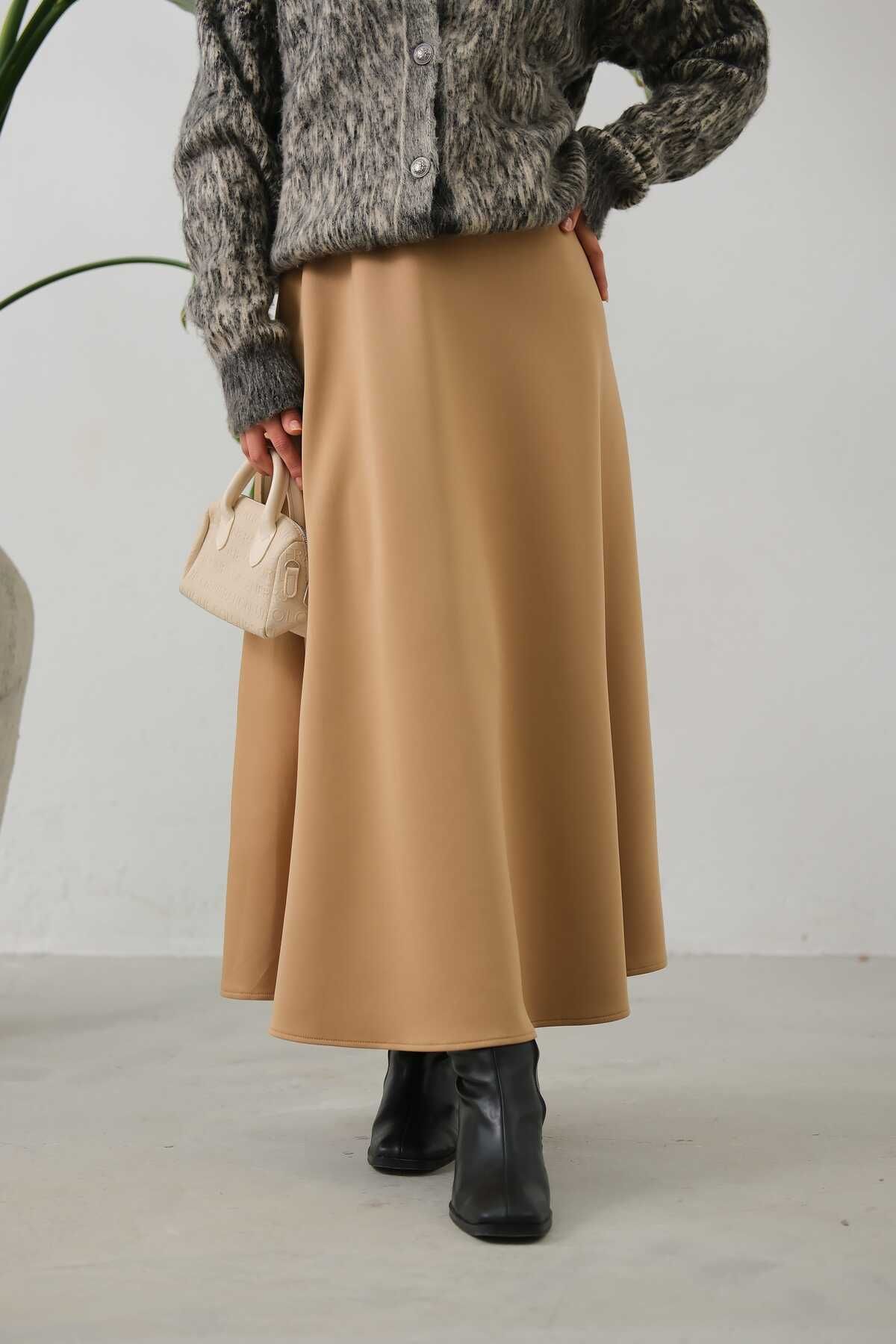دامن چند رنگ زنانه حجاب زنگ پارچه ای lurex moda